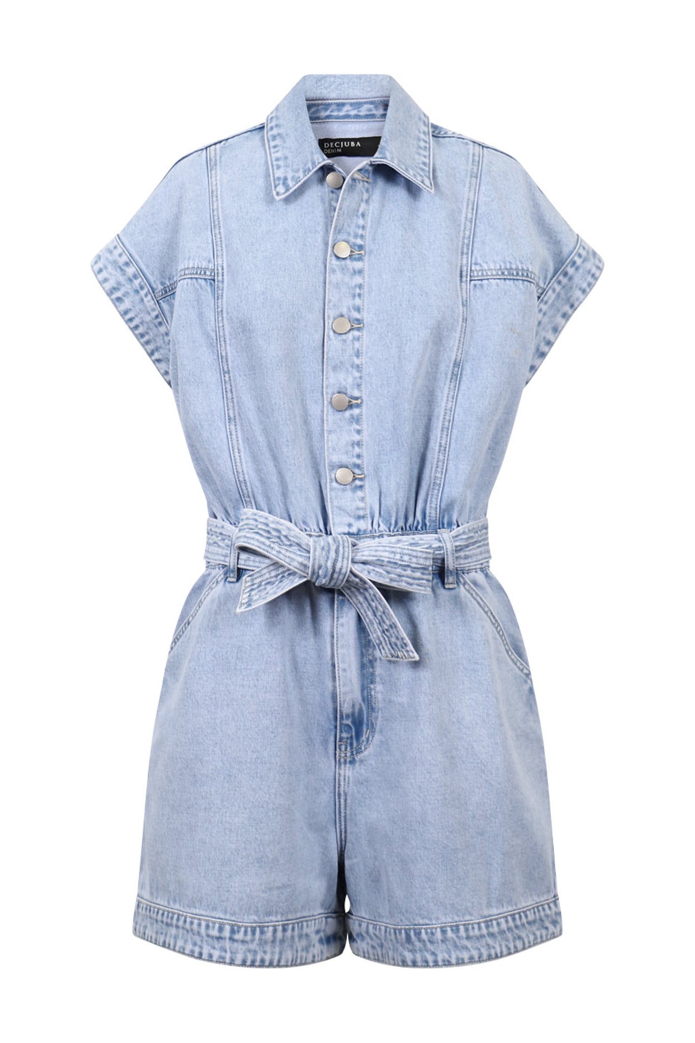 Kristina Denim Romper