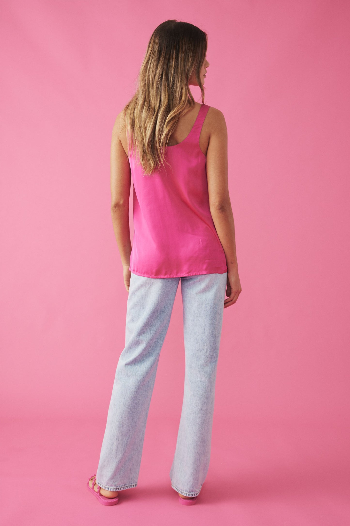 Tess Satin Tunic Top
