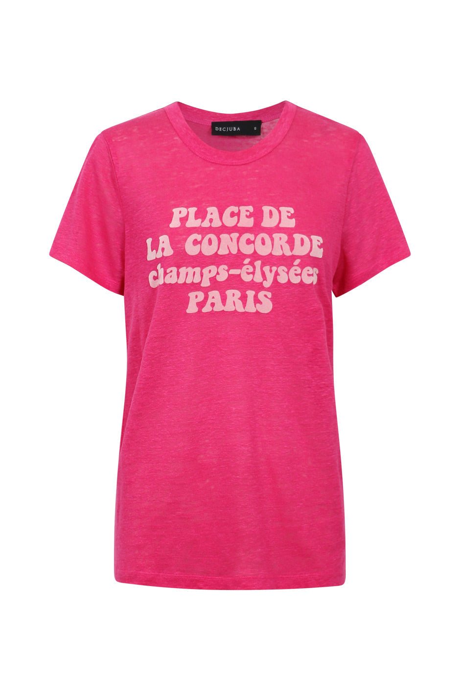 French Flocked Text Tee