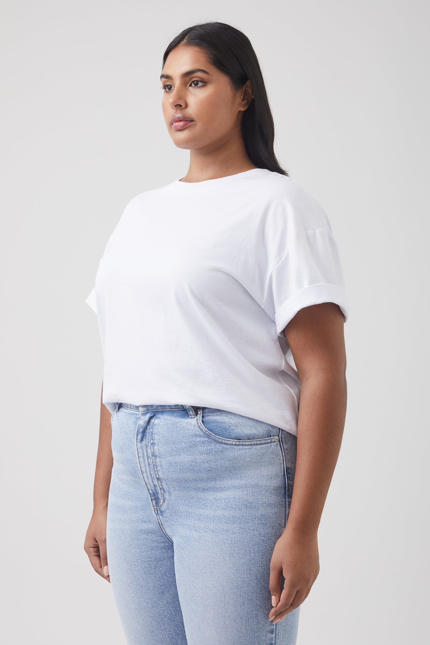 Ella Cuffed Slouchy Tee