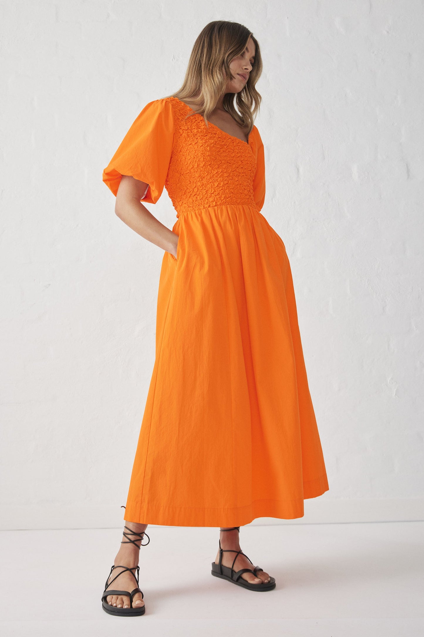 Millie Puff Sleeve Maxi Dress