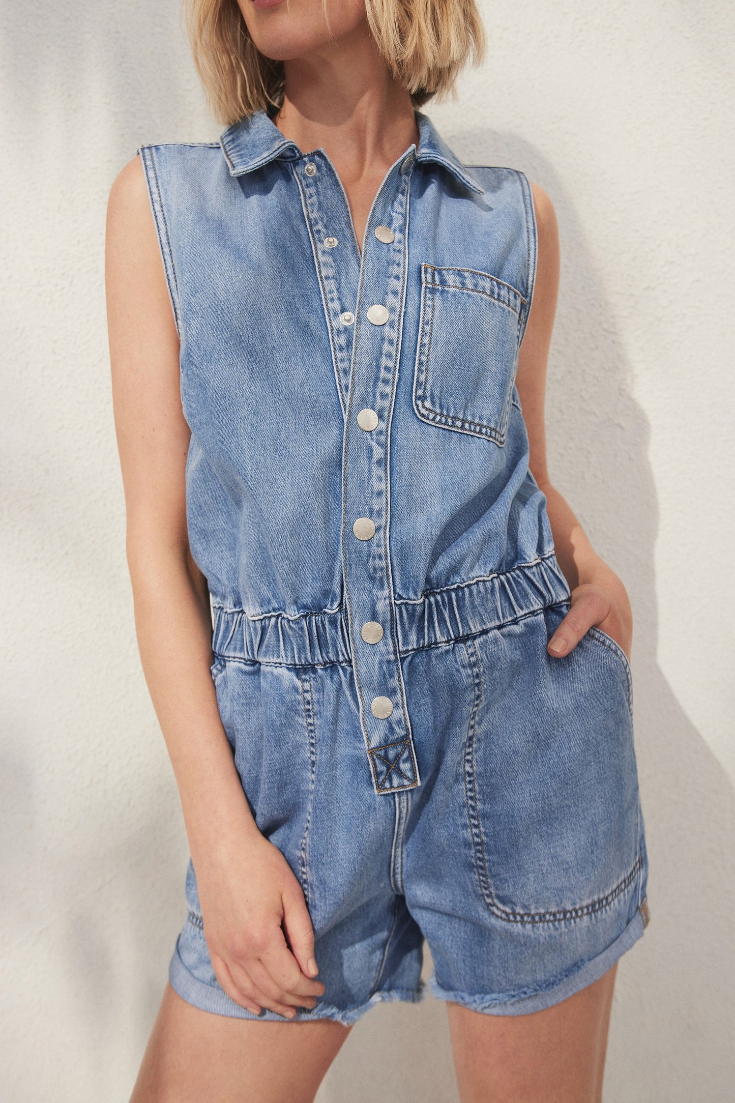D-Luxe Denim Romper
