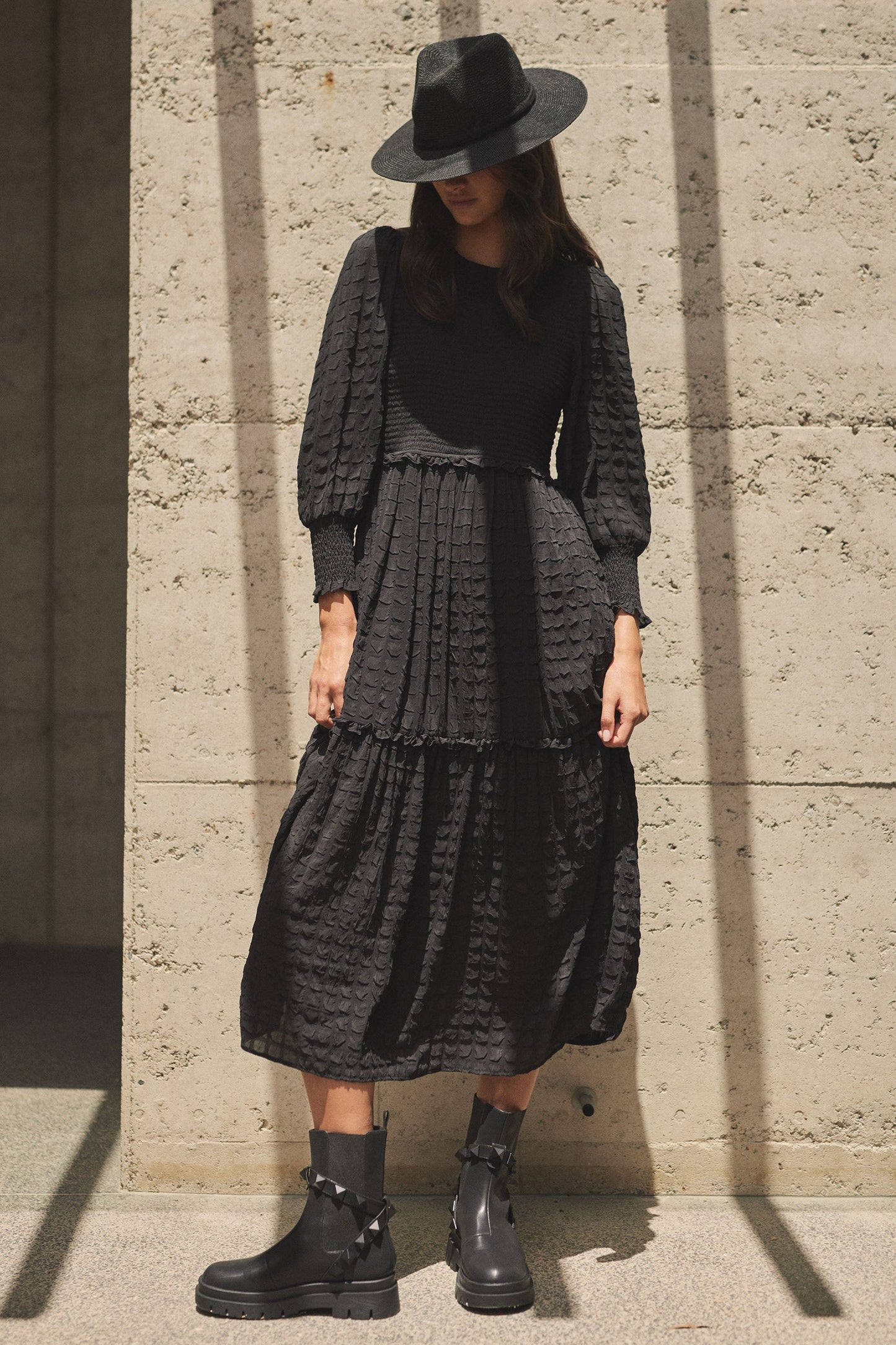 Vivian Long Sleeve Midi Dress