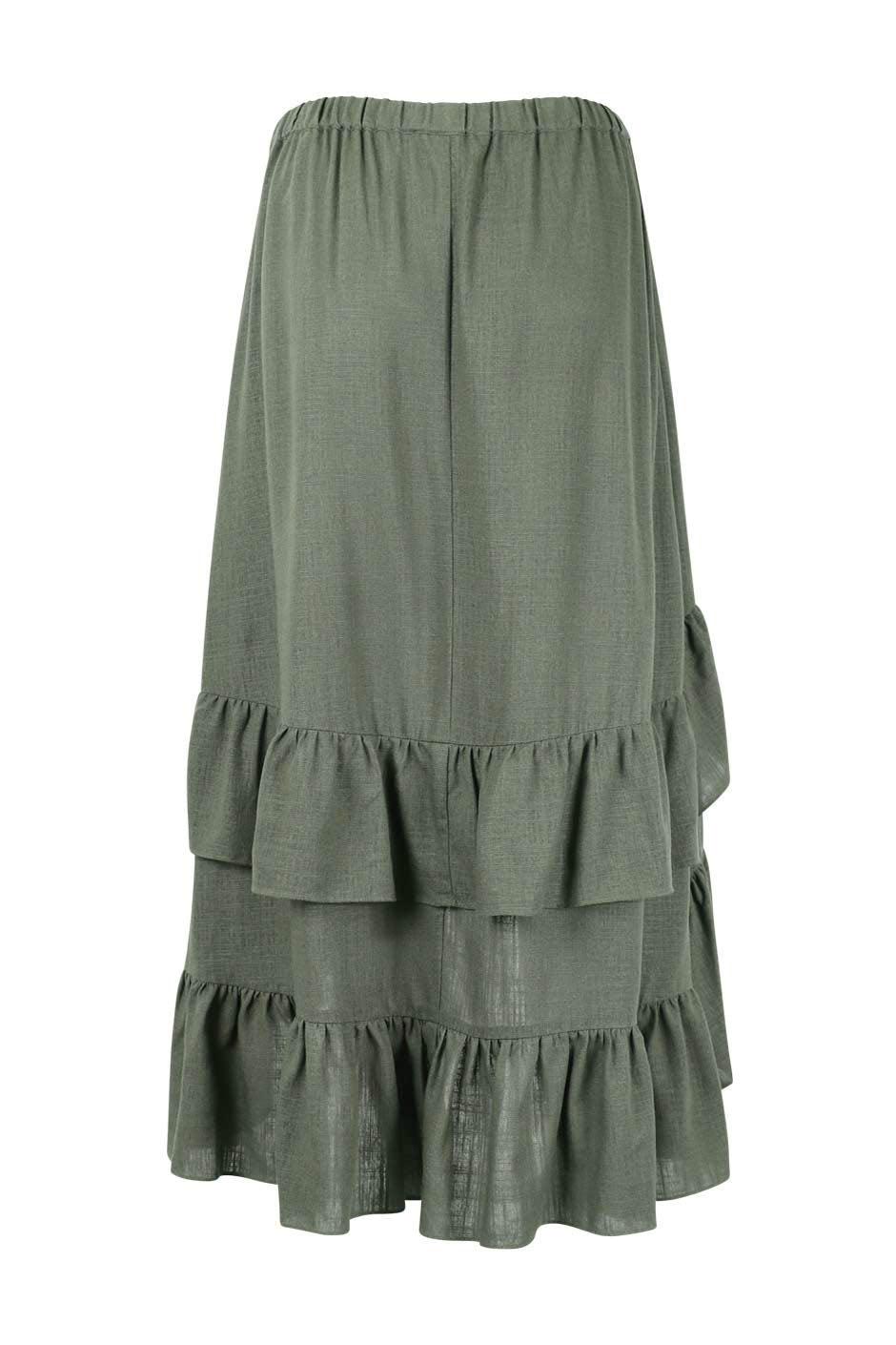 Kasey Ruffle Midi Skirt