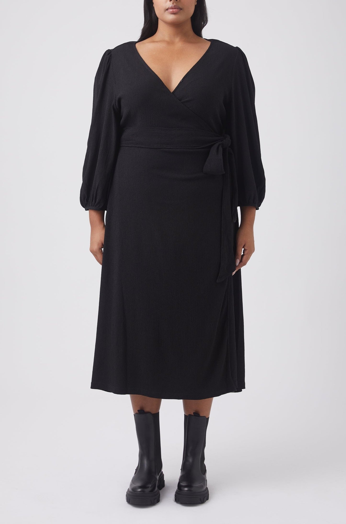 Nessy Wrap Midi Dress