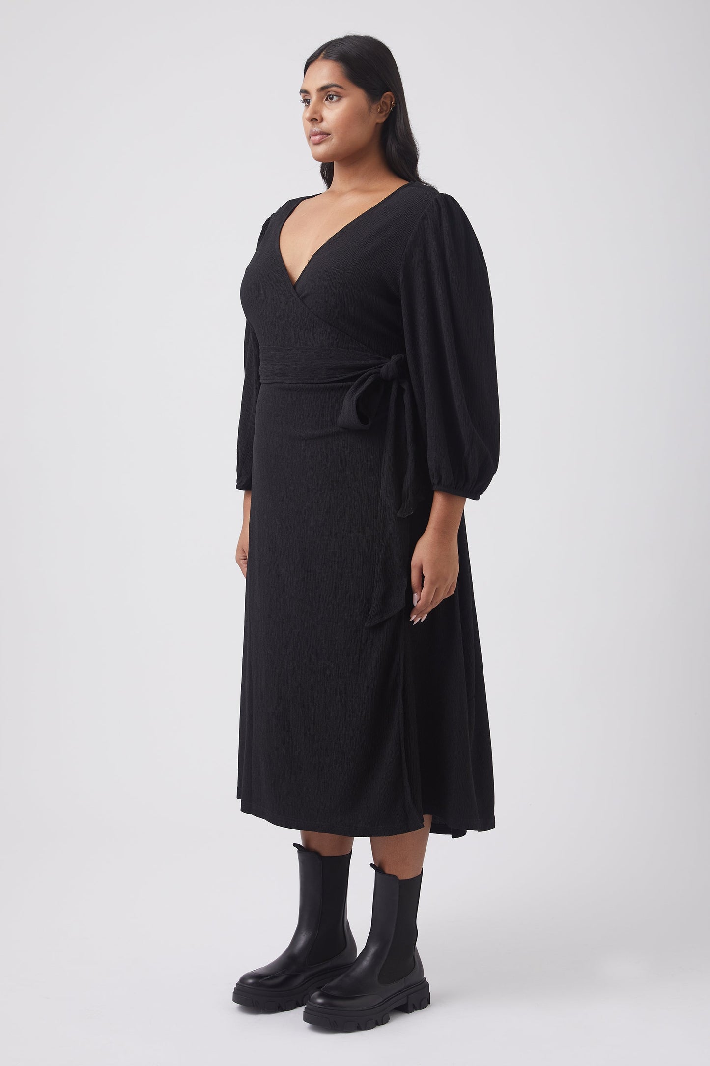 Nessy Wrap Midi Dress