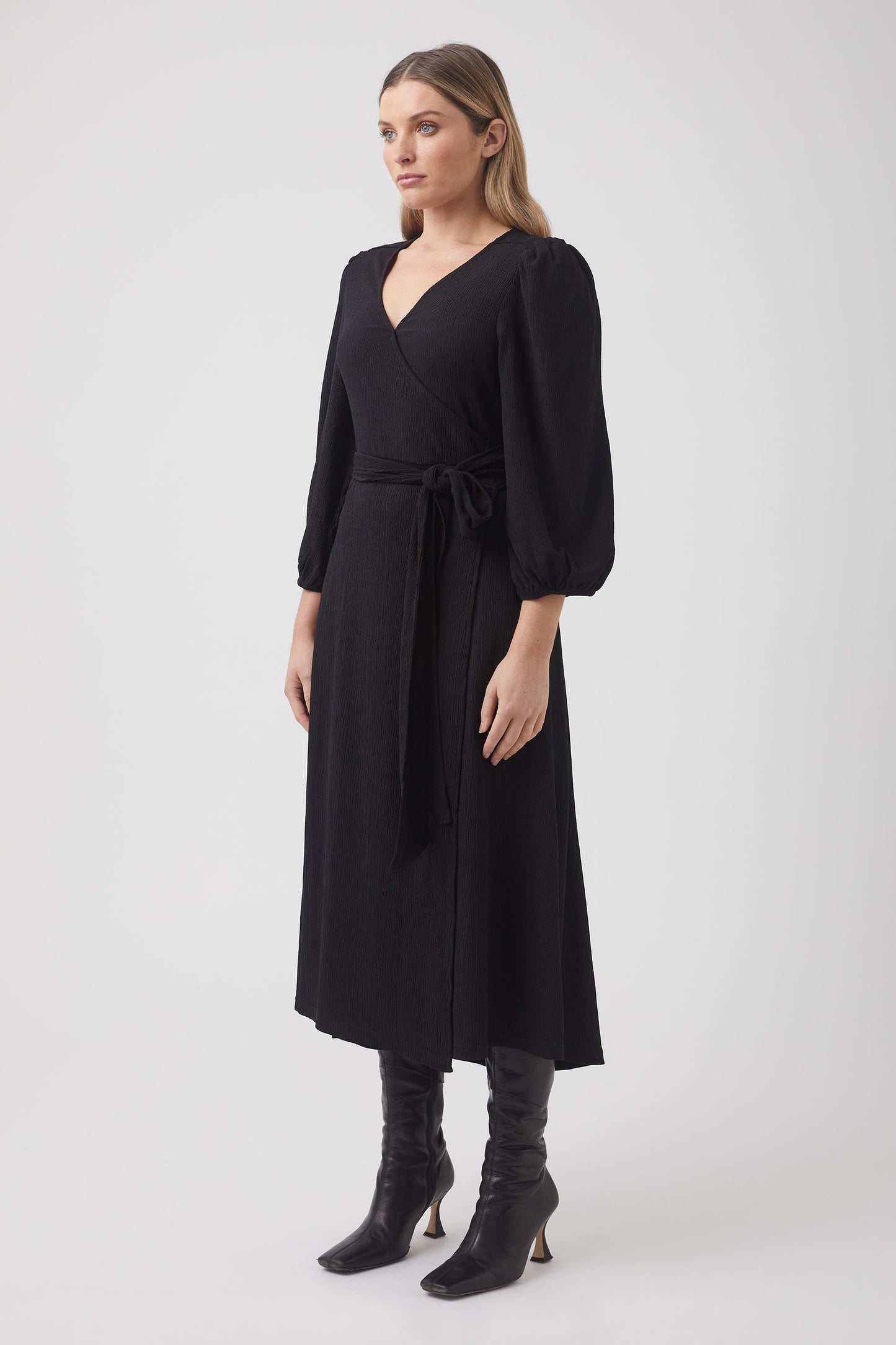 Nessy Wrap Midi Dress
