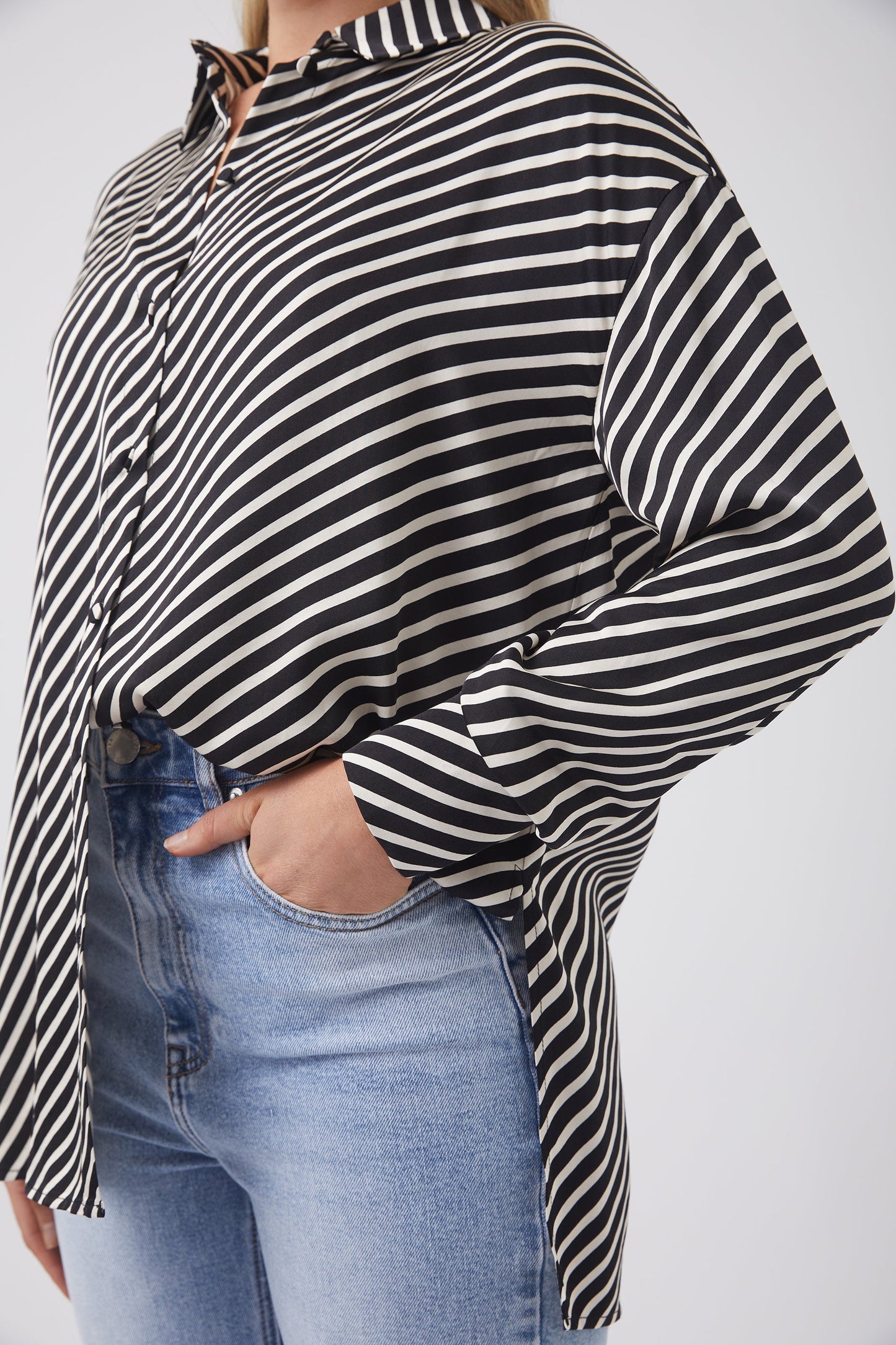 Demi Oversized Satin Shirt