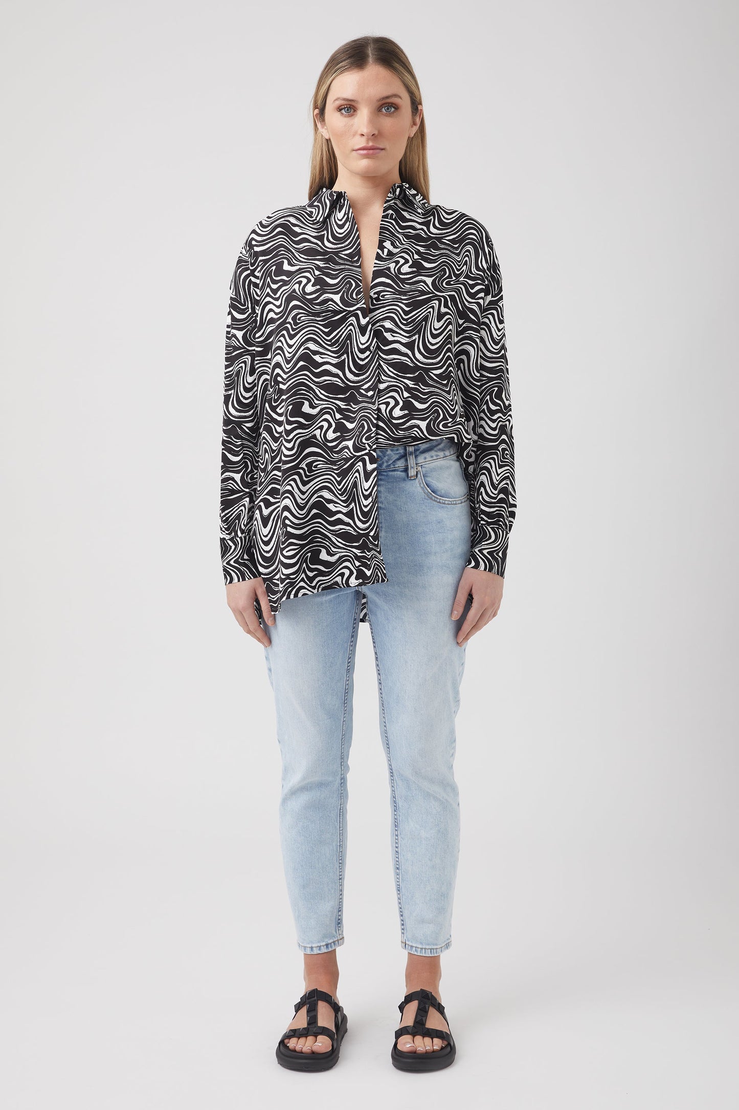 Demi Oversized Satin Shirt