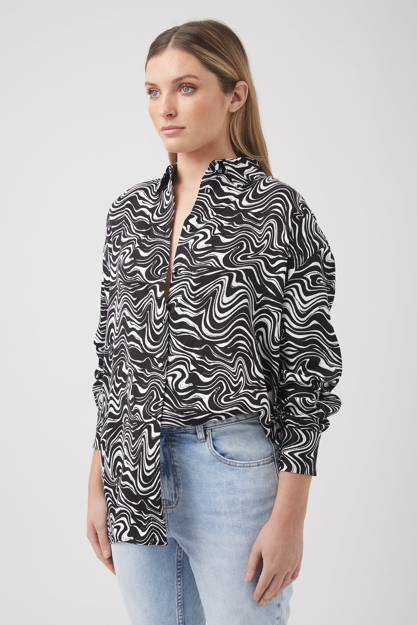 Demi Oversized Satin Shirt