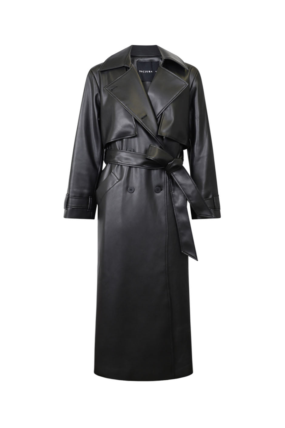 Valentina Leather Look Trench