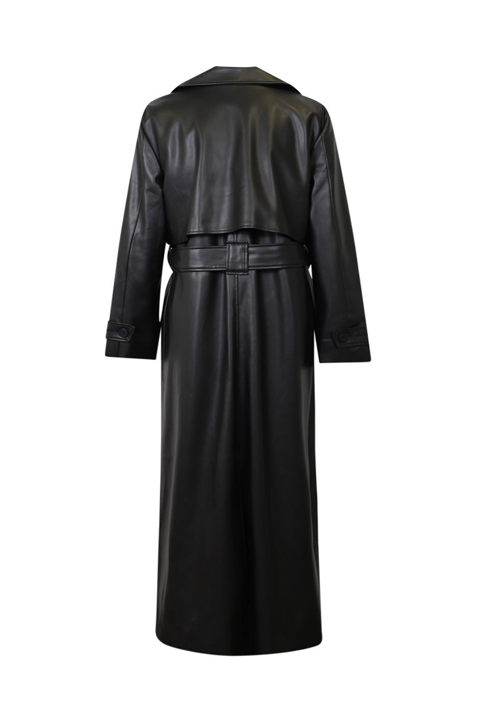 Valentina Leather Look Trench