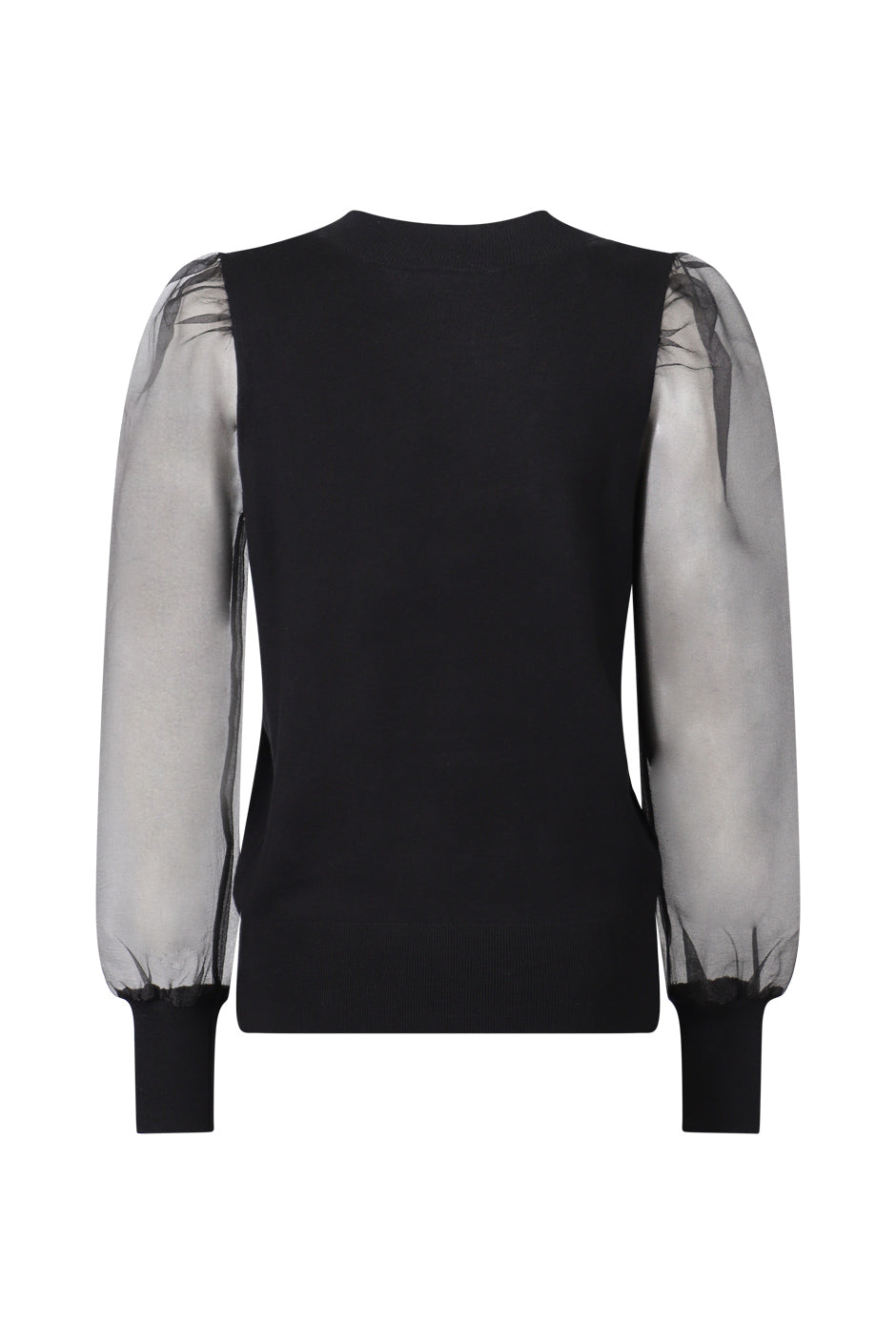 Liv Organza Sleeve Knit Top