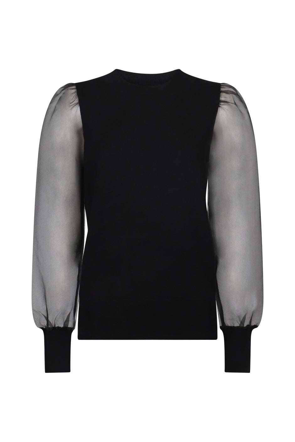 Liv Organza Sleeve Knit Top