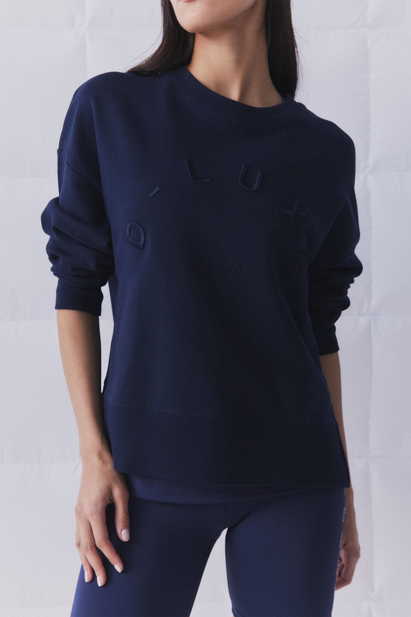 D-Luxe Embroidered Text Sweat