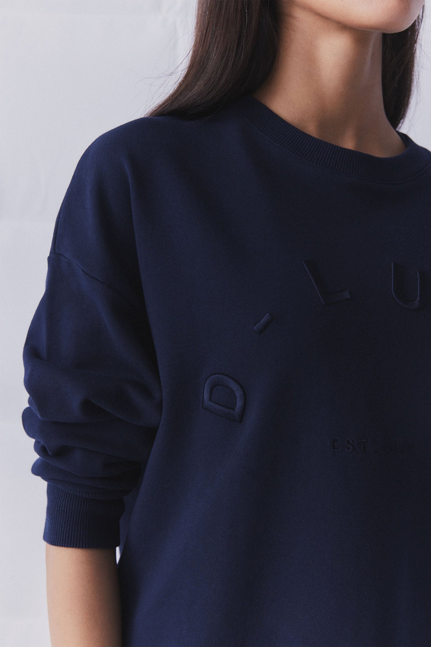 D-Luxe Embroidered Text Sweat