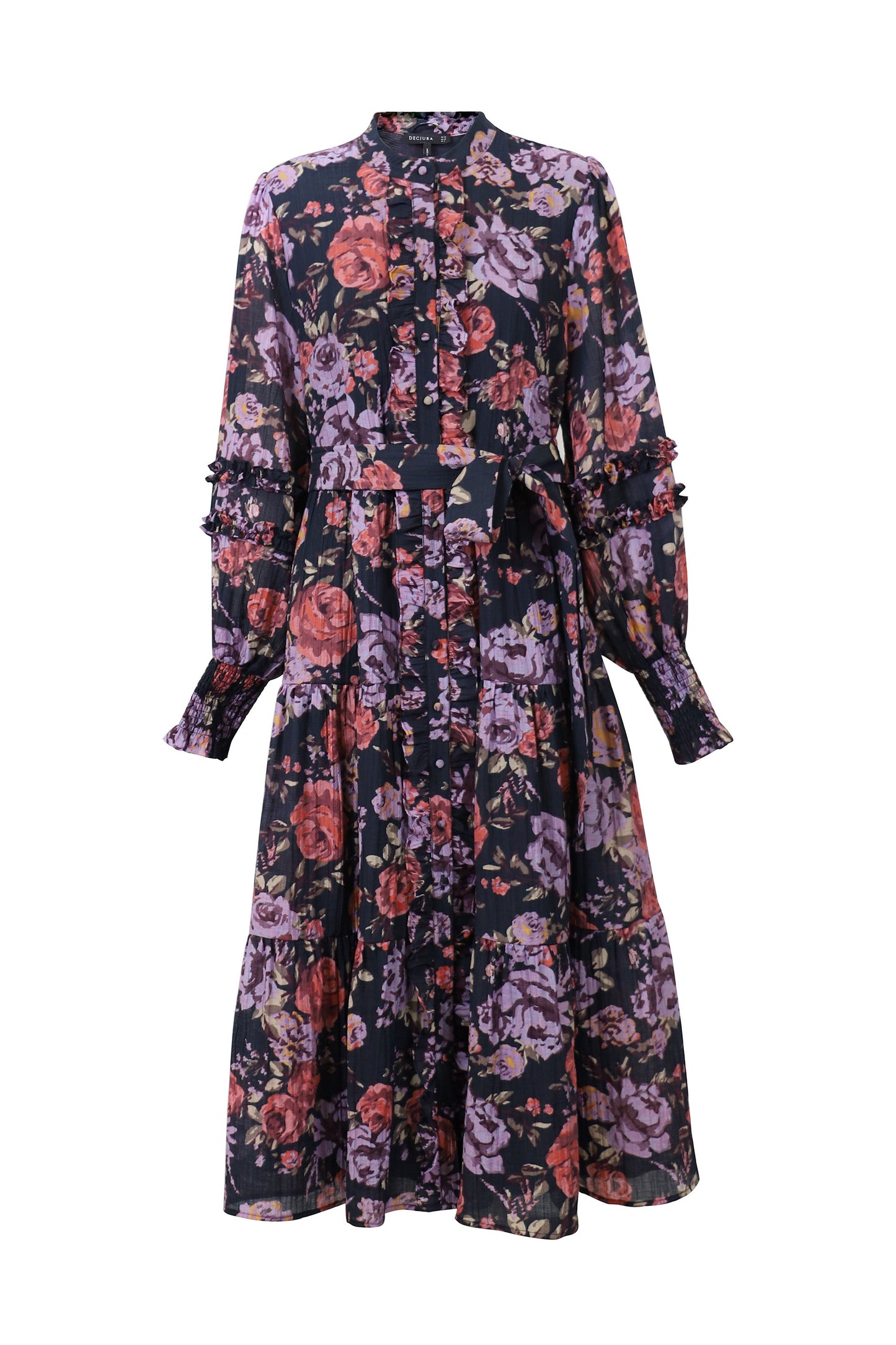 Jamie Ruffle Midi Dress