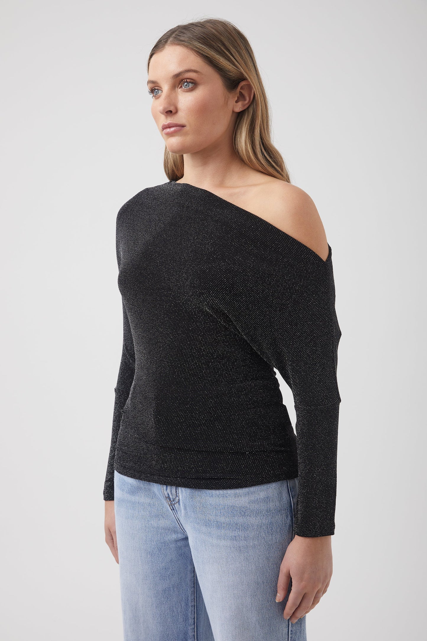 Phoebe Metallic Top
