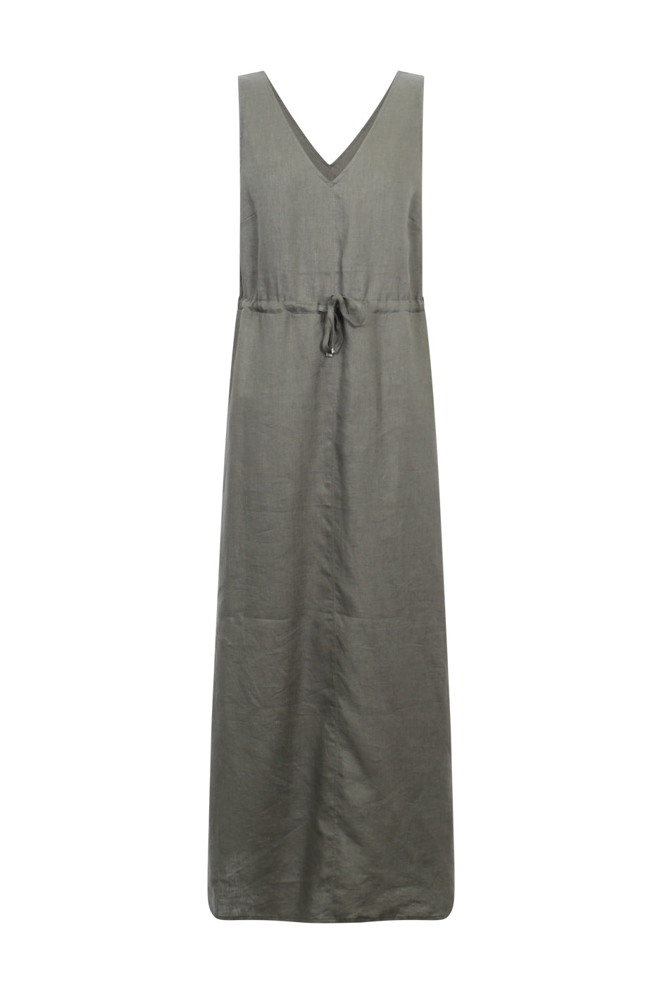 D-Luxe V Neck Linen Dress