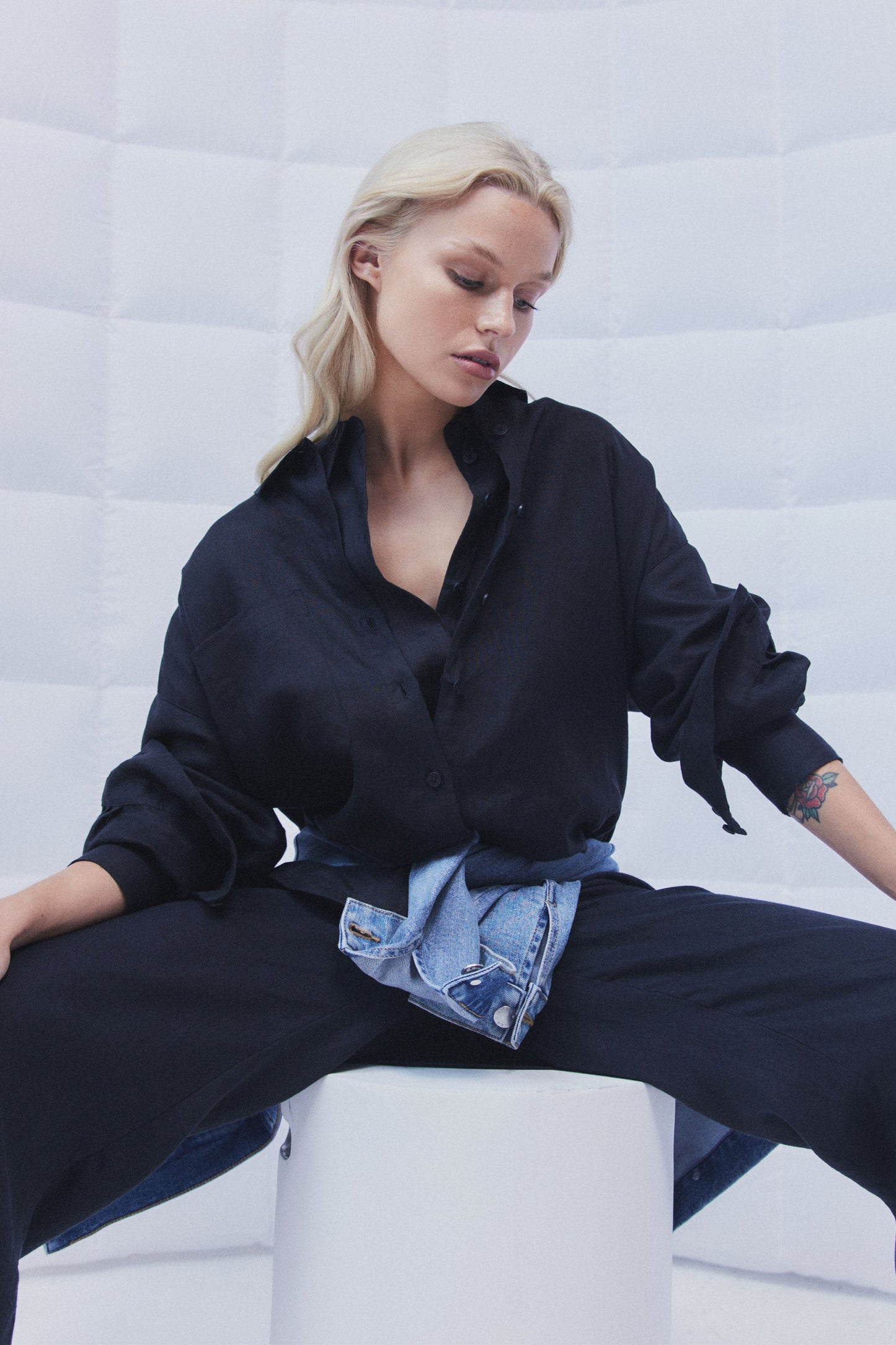 D-Luxe Wide Leg Linen Pant