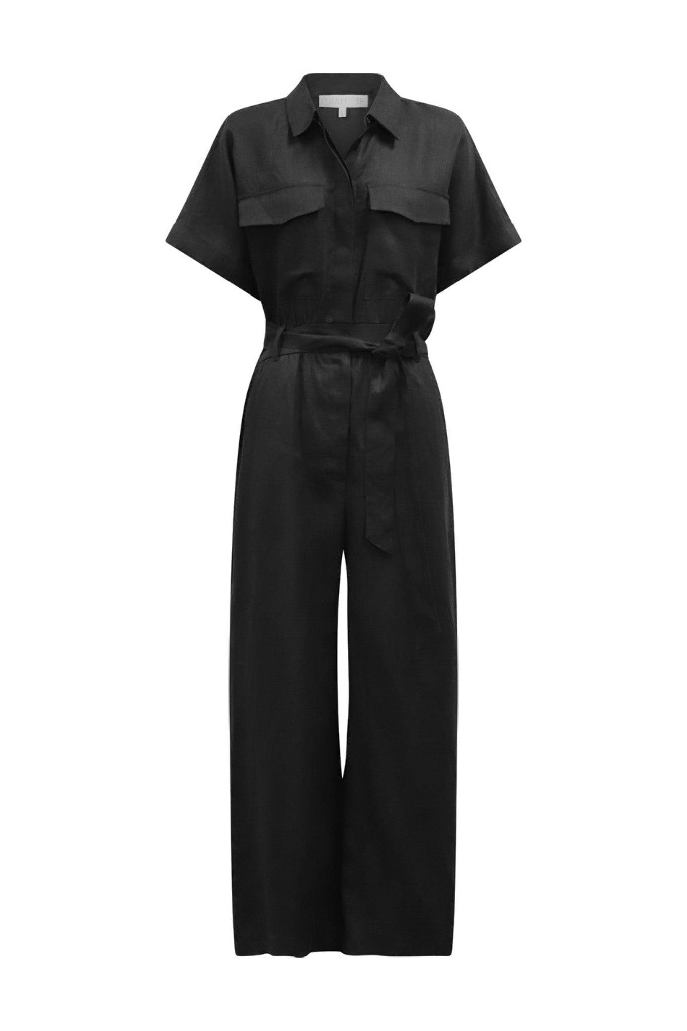 D-Luxe Pocket Linen Jumpsuit
