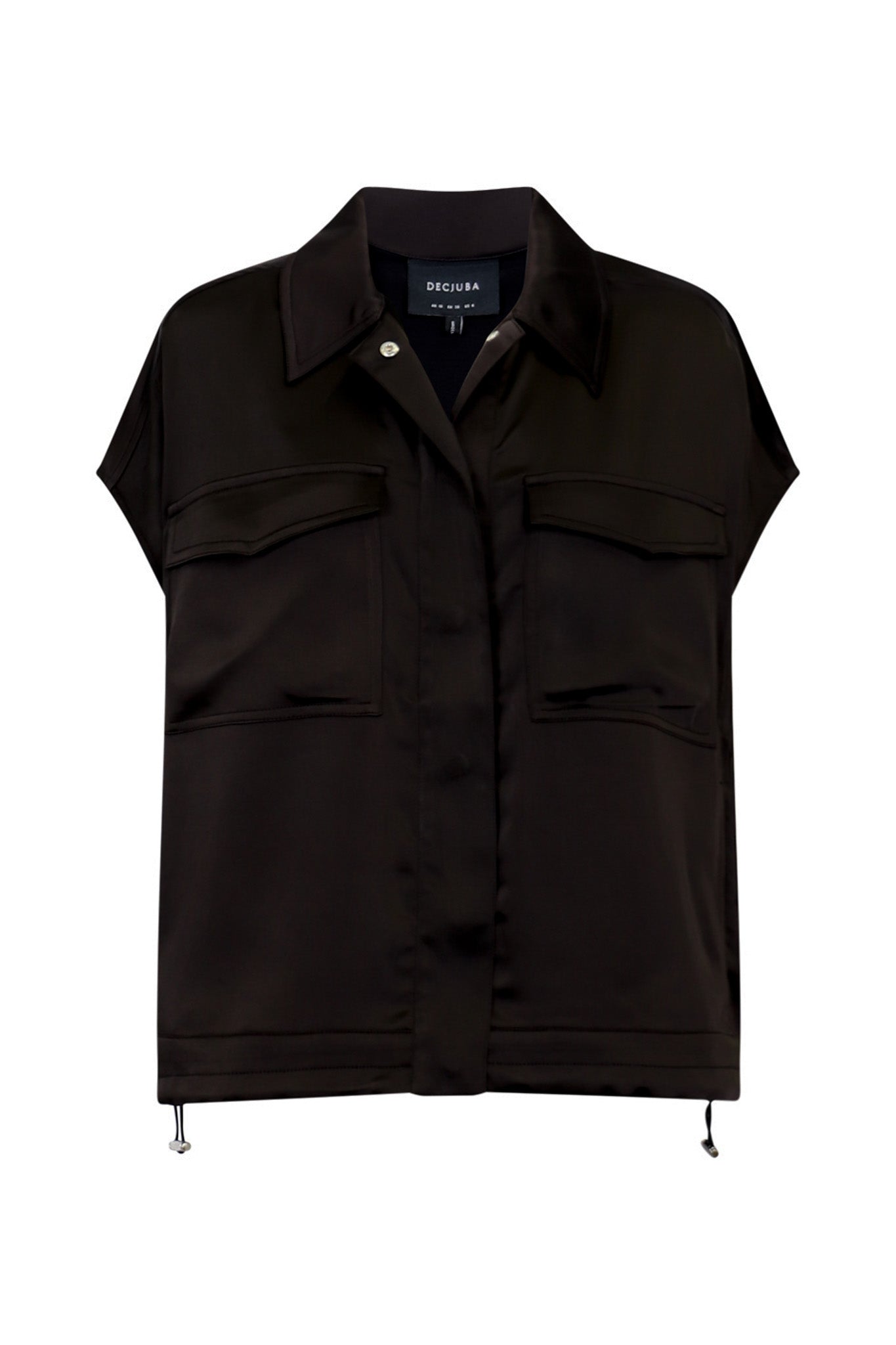 Asha Satin Sleeveless Jacket