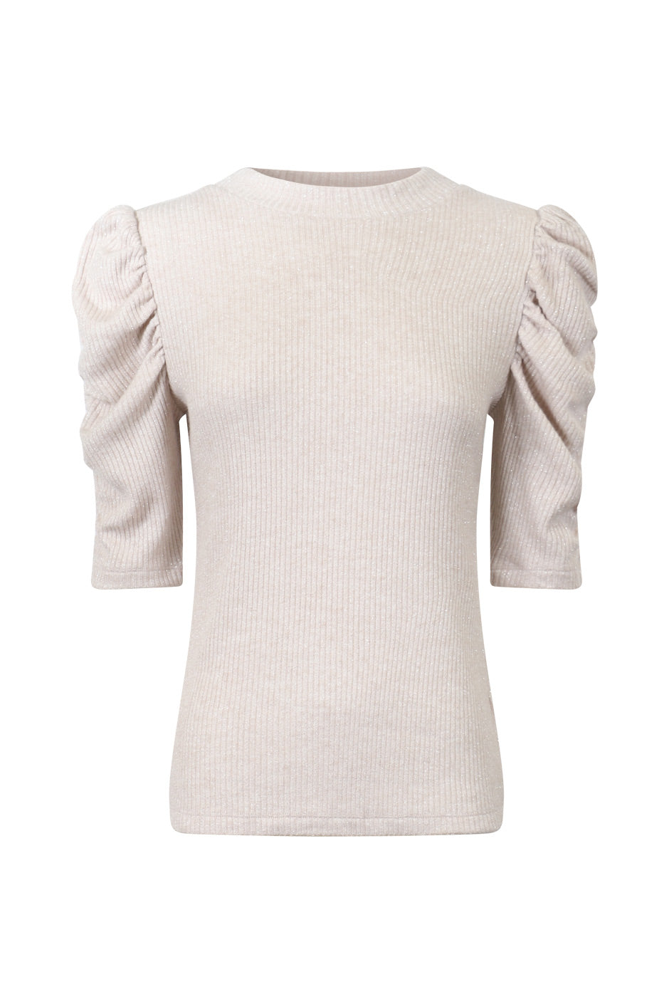Ruby Metallic Short Sleeve Top