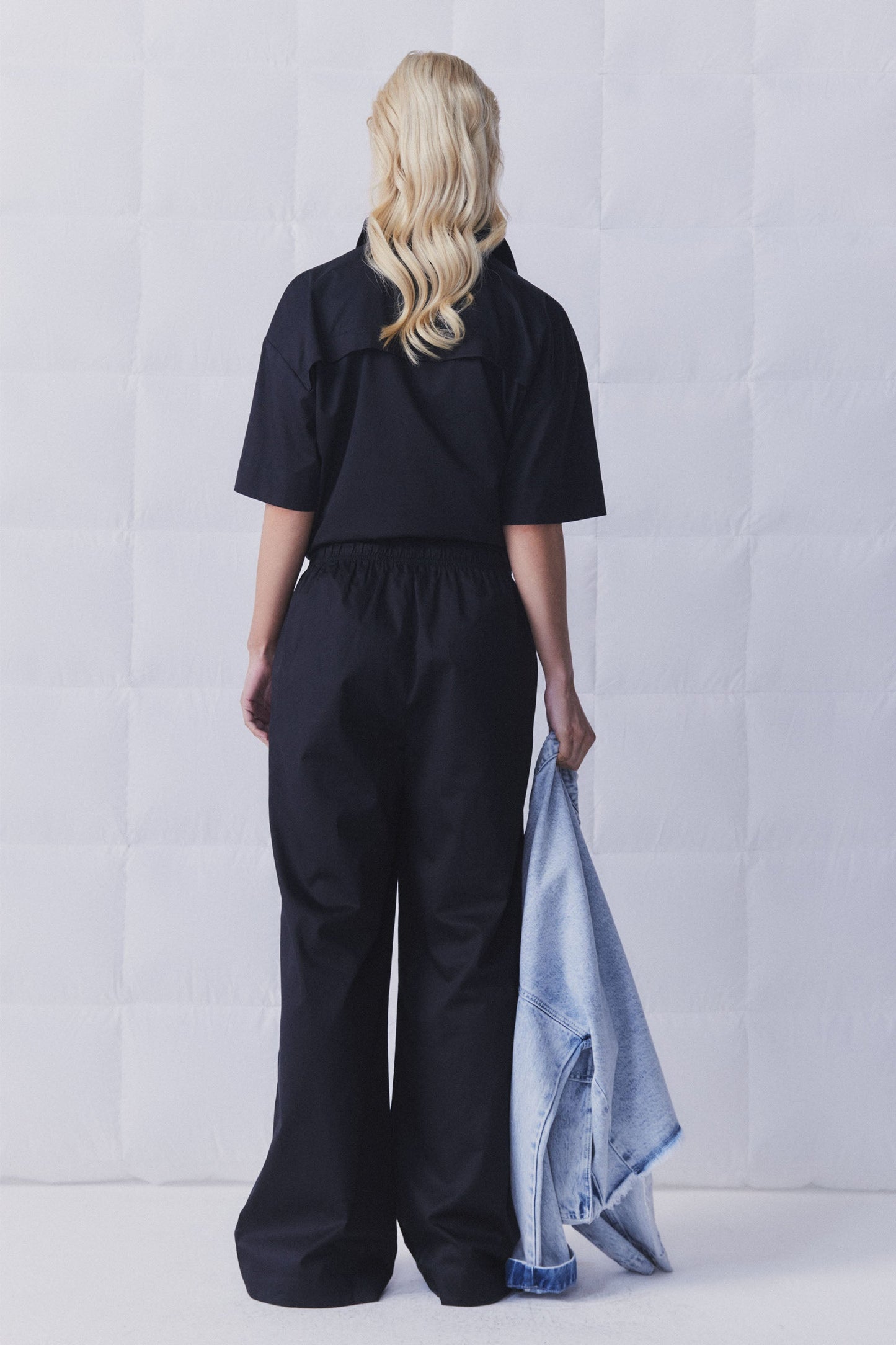 D-Luxe Poplin Wide Leg Pant