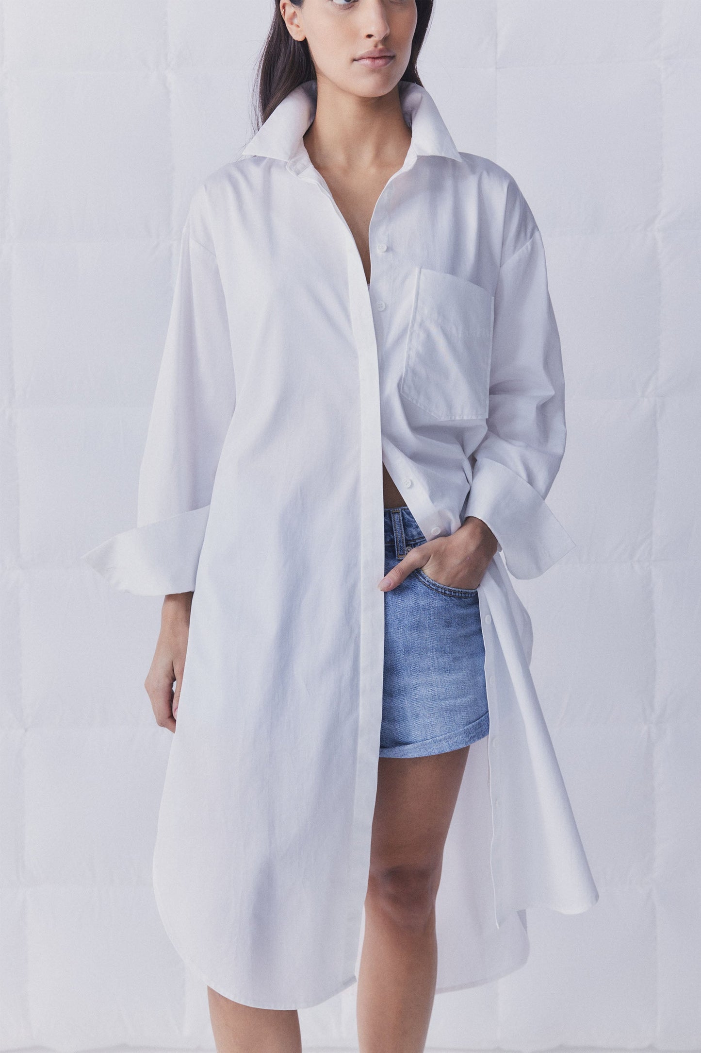 D-Luxe Poplin Shirt Dress