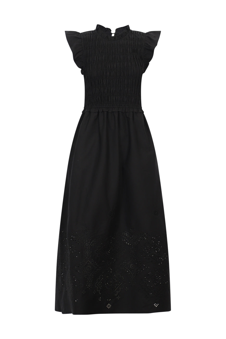 Claire Shirred Midi Dress