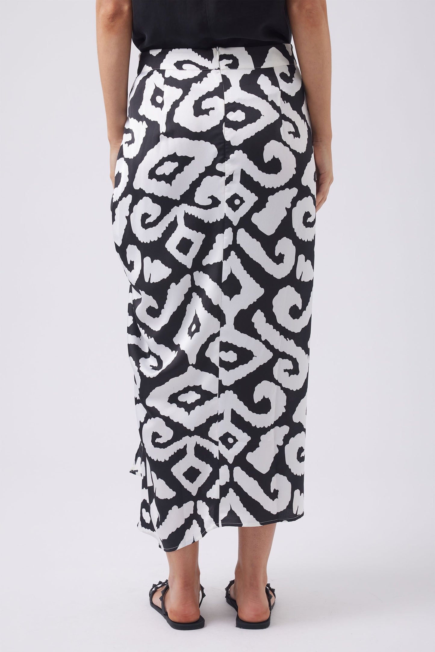 Nova Drawstring Midi Skirt