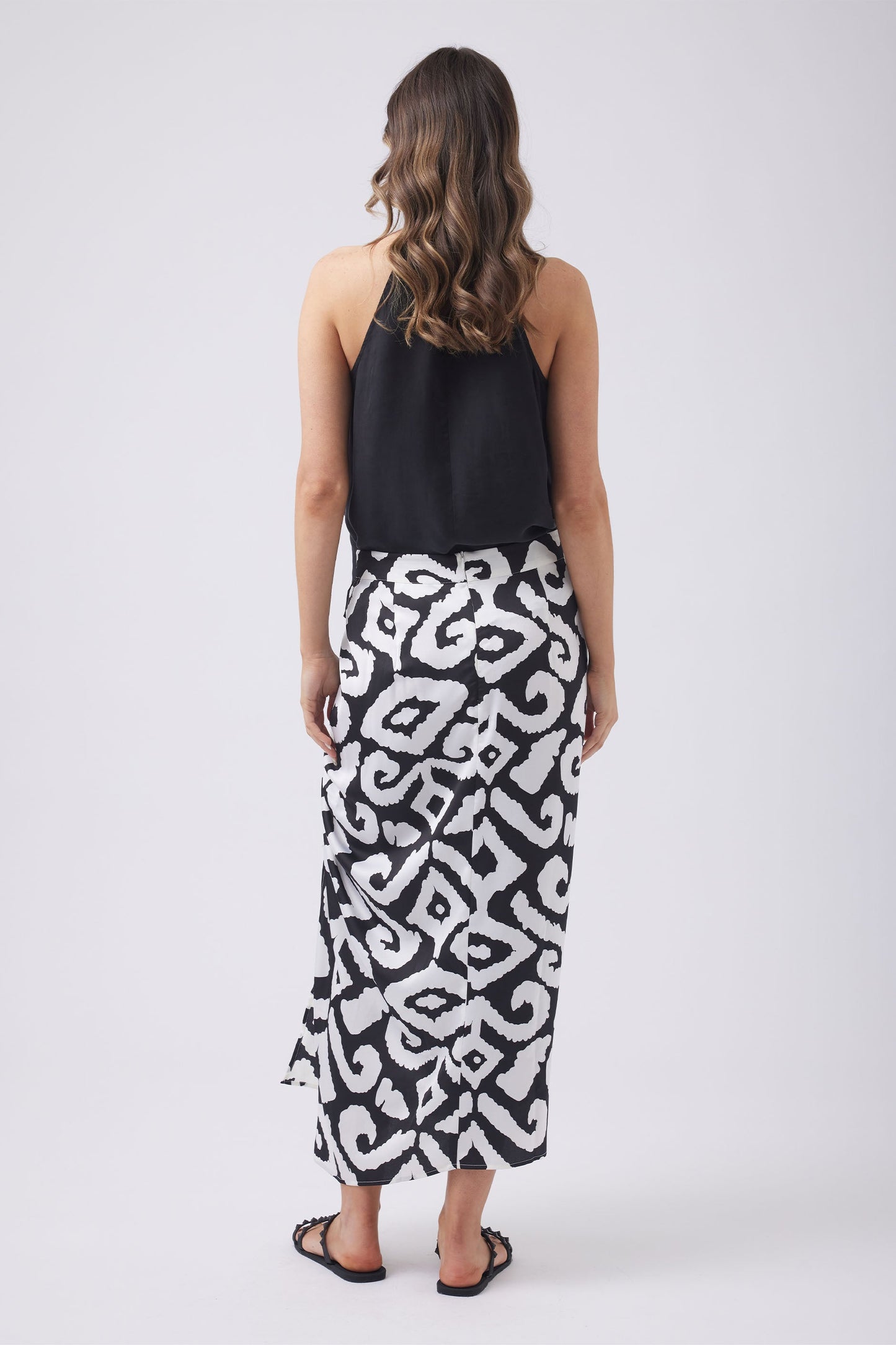 Nova Drawstring Midi Skirt