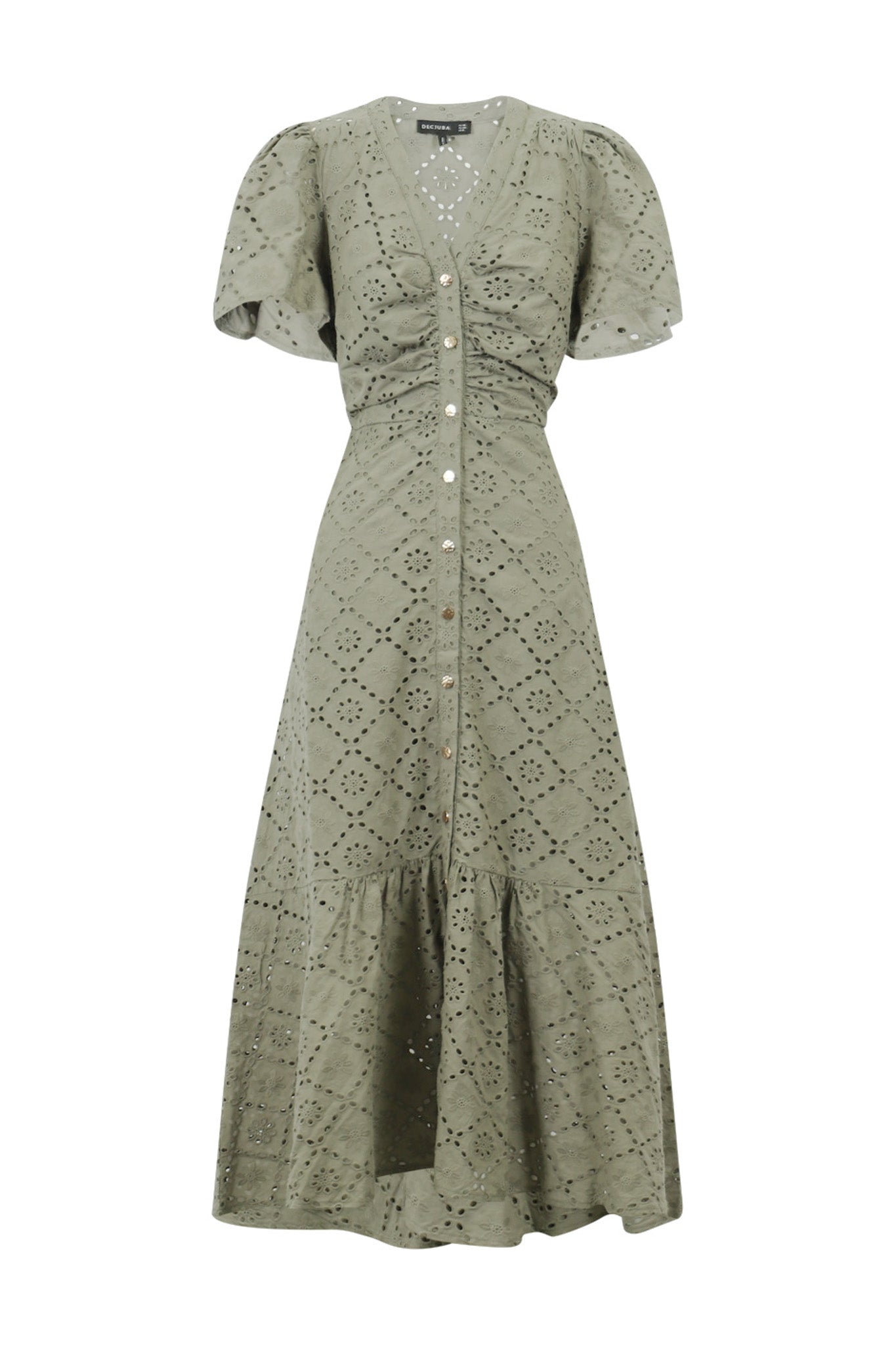 Connie Broderie Midi Dress