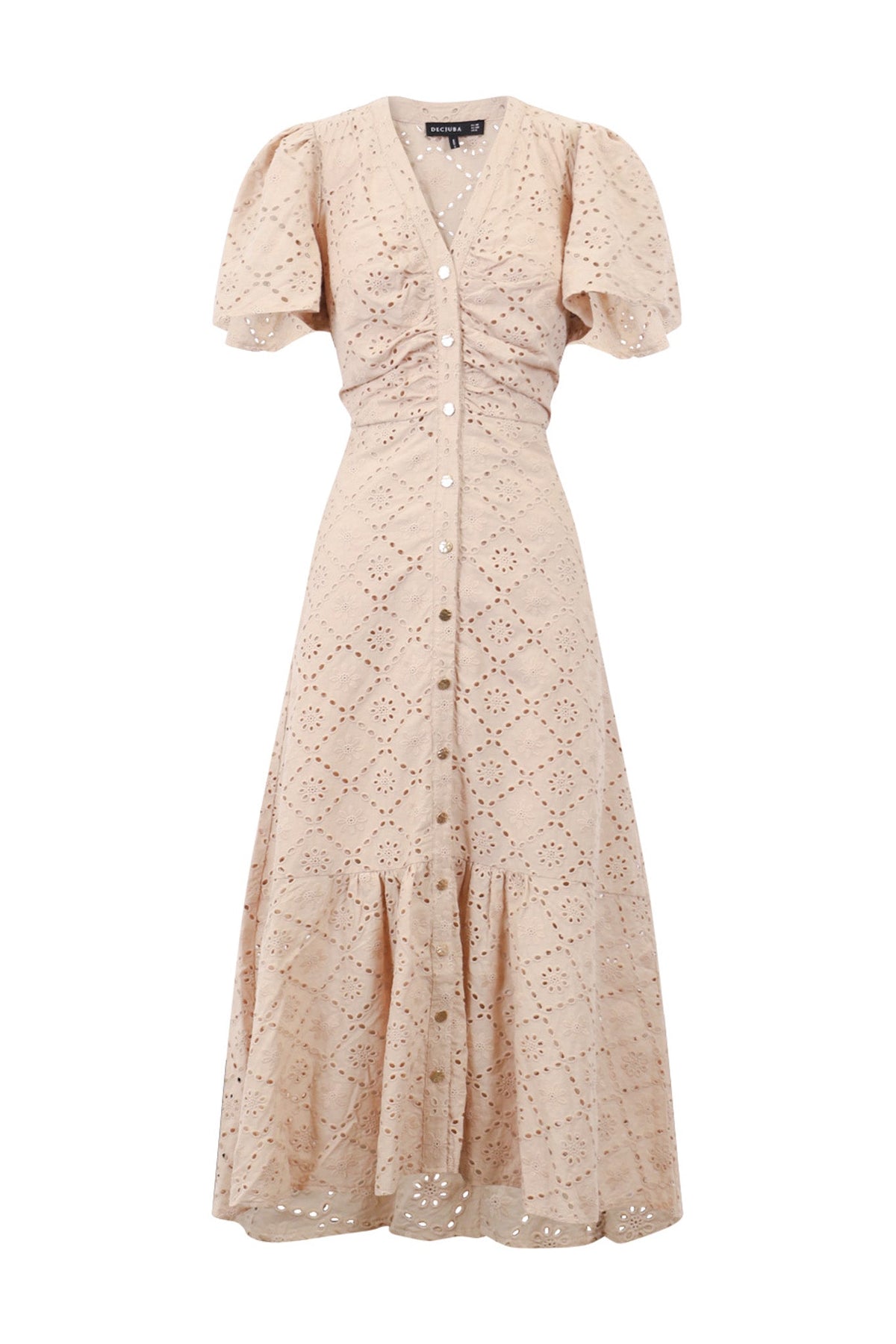Connie Broderie Midi Dress