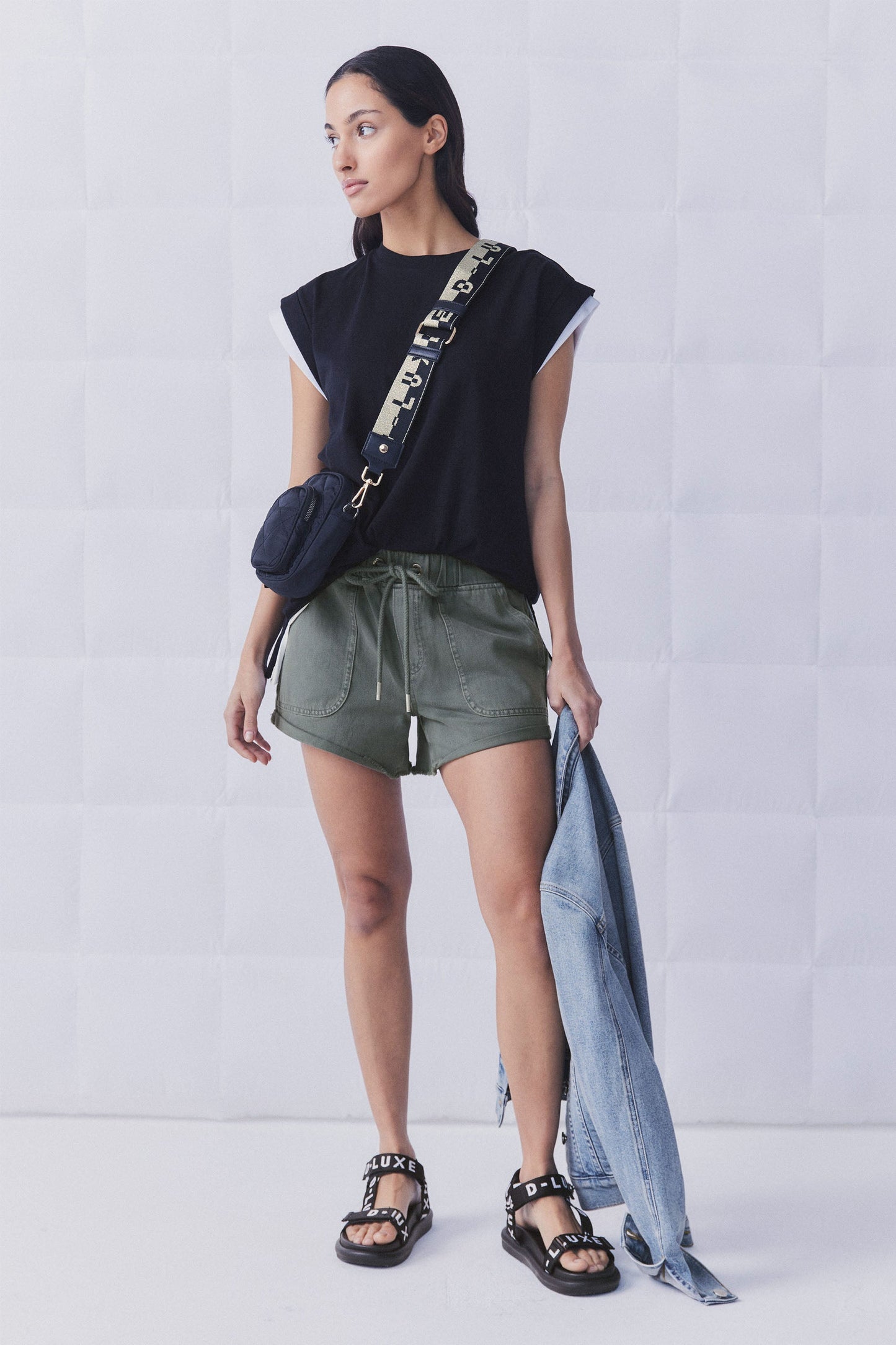 D-Luxe Contrast Logo Bag Strap