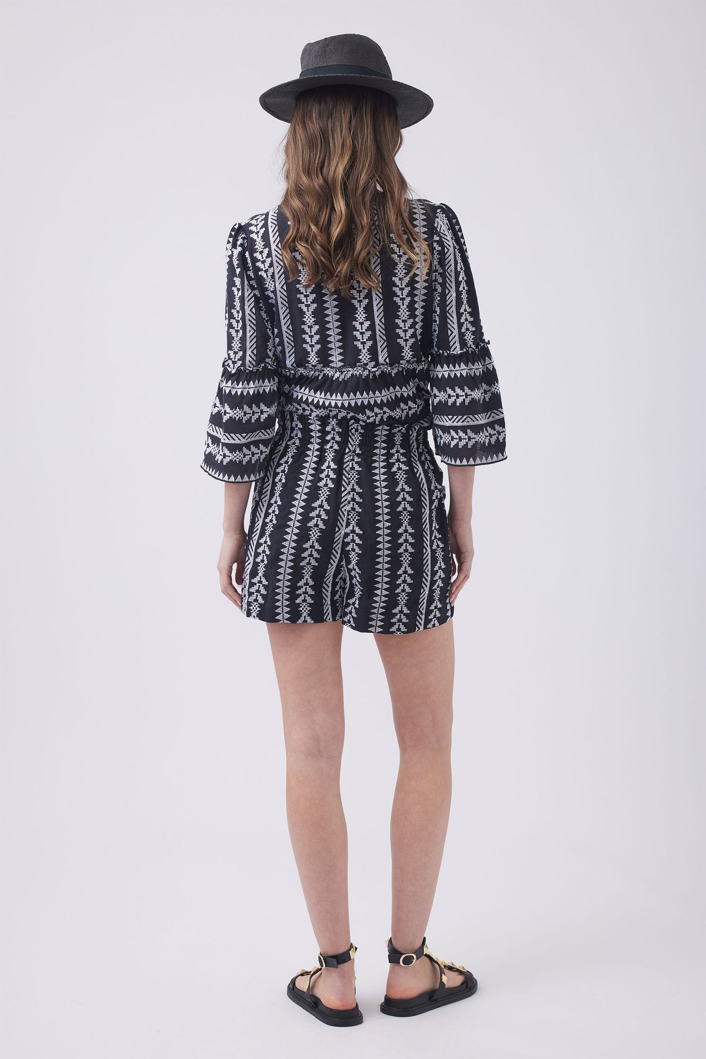 Indie Embroidered Short