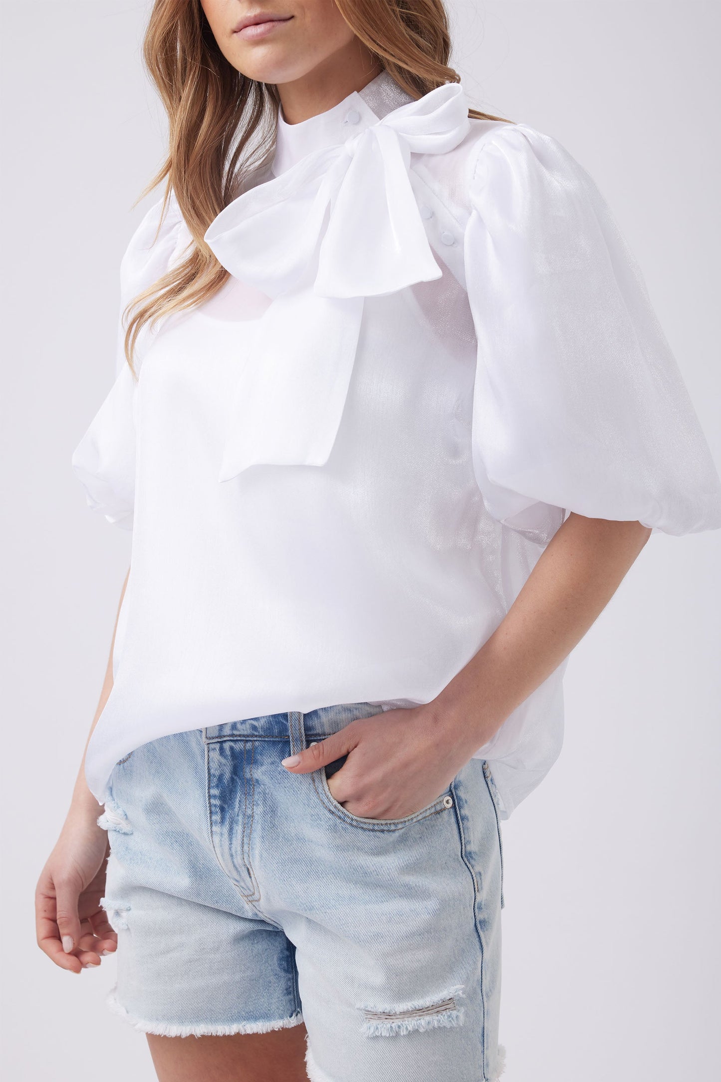 Tully Organza Bow Top