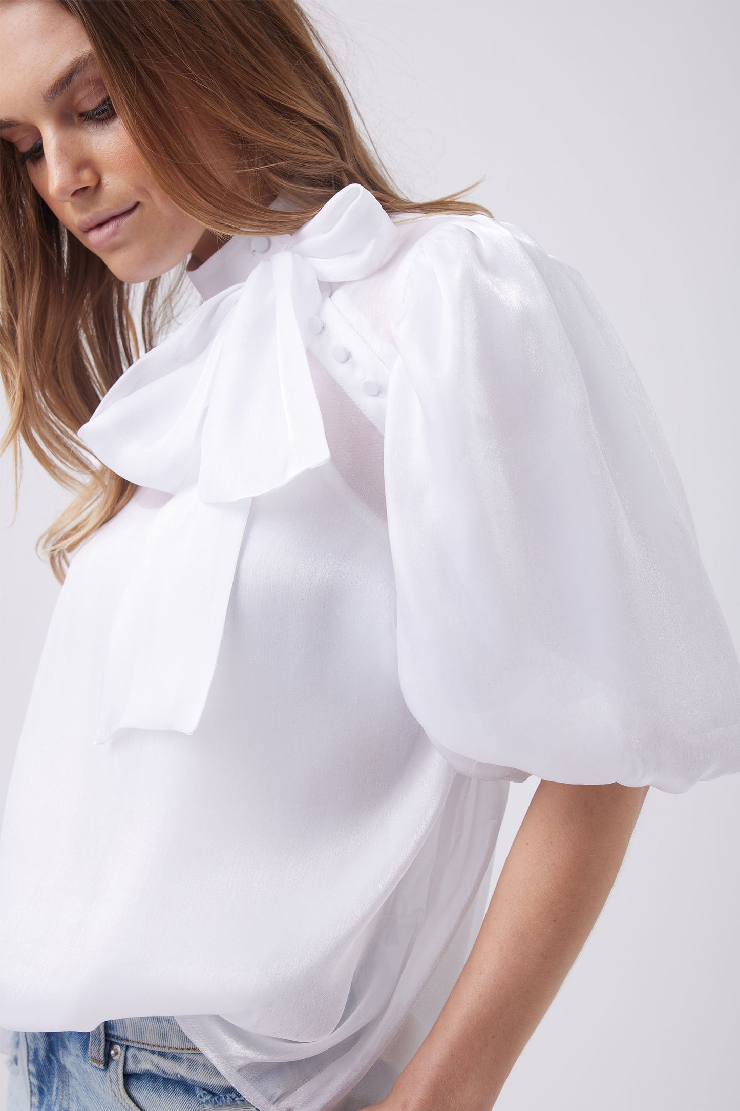 Tully Organza Bow Top