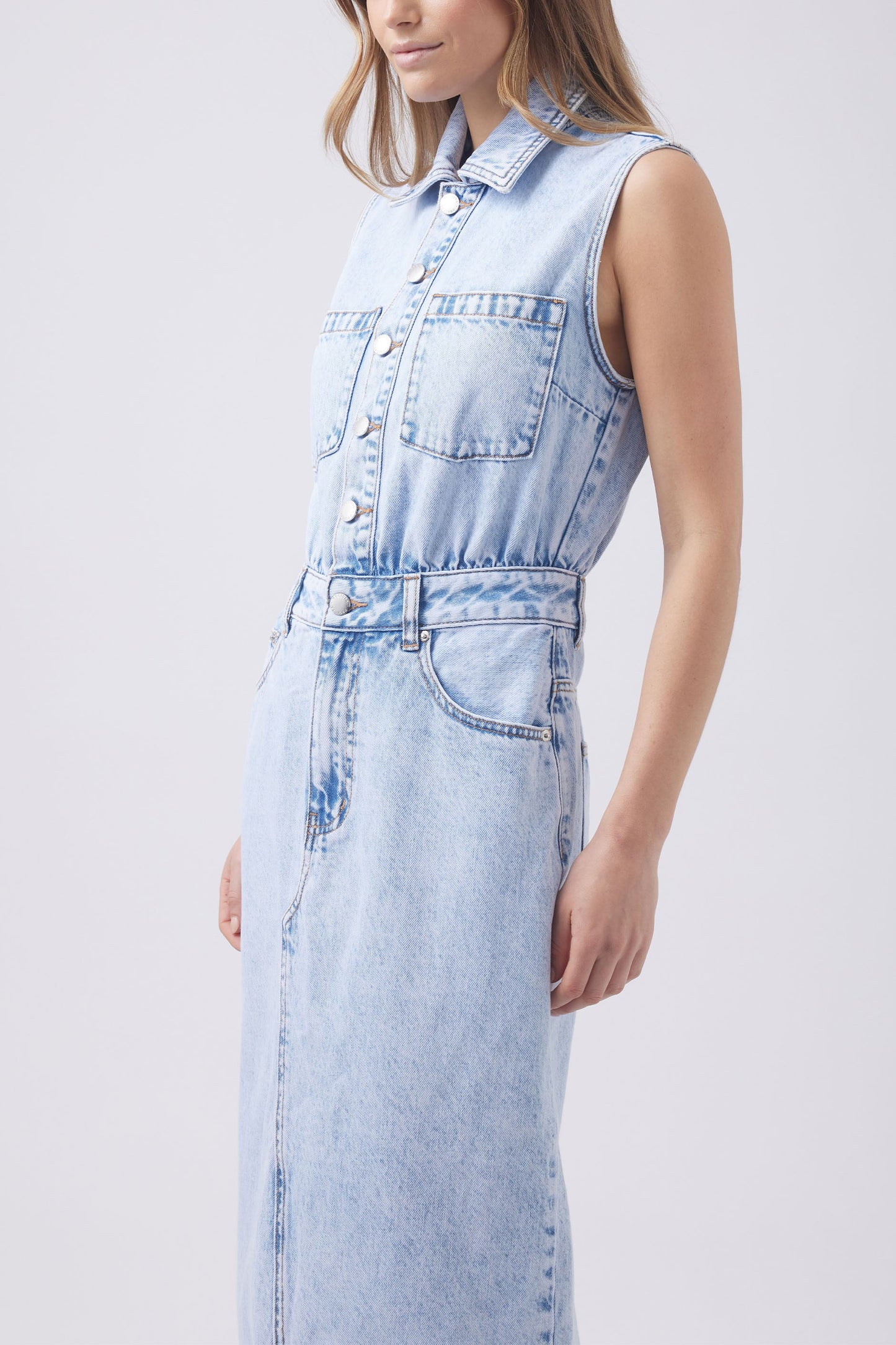 Ella Denim Midi Dress