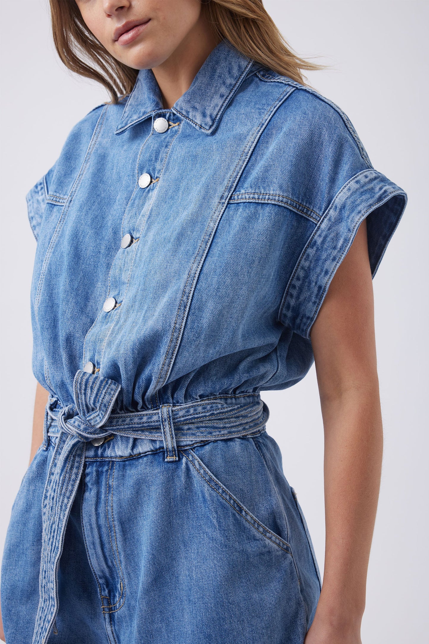 Krissy Denim Romper