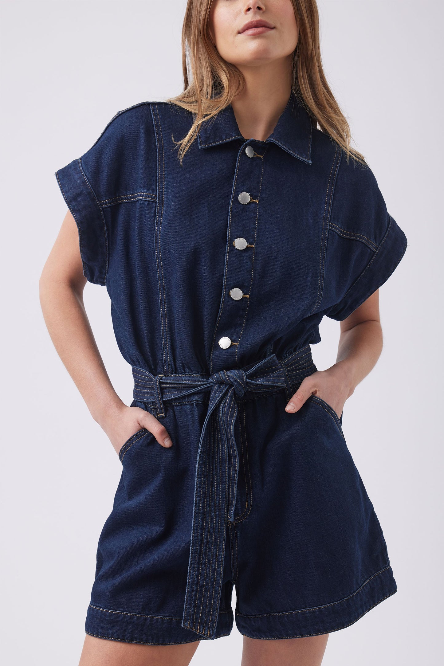 Krissy Denim Romper