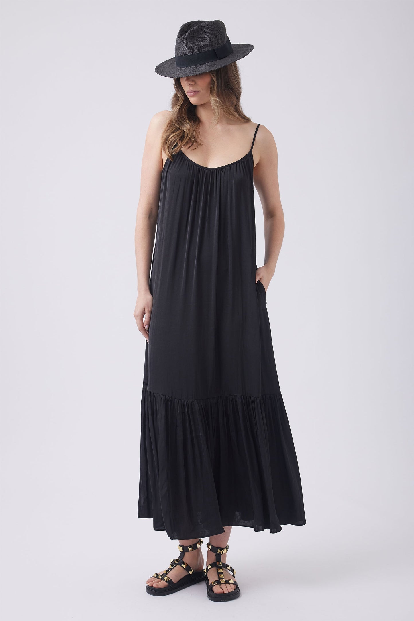 Monica Scoop Neck Maxi Dress