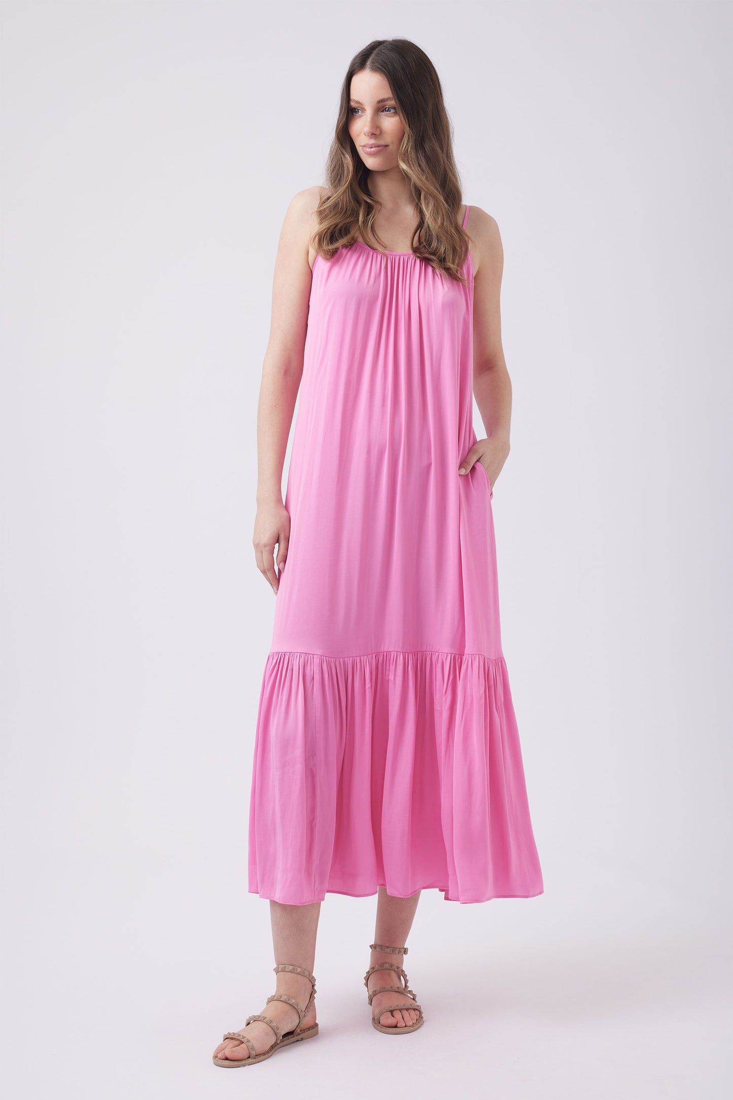 Monica Scoop Neck Maxi Dress