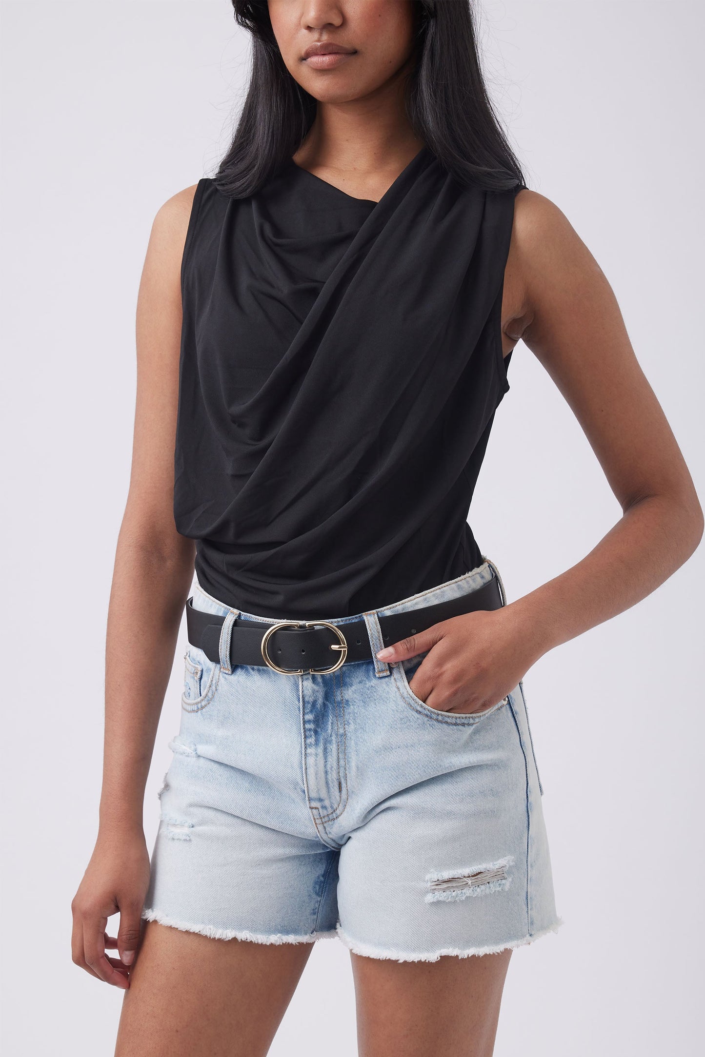 Natalie Draped Bodysuit
