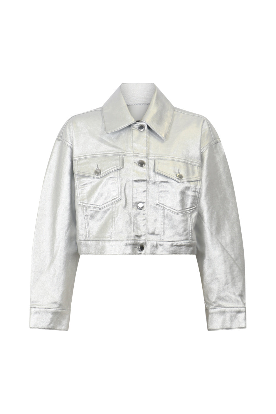 Daphne Metallic Denim Jacket