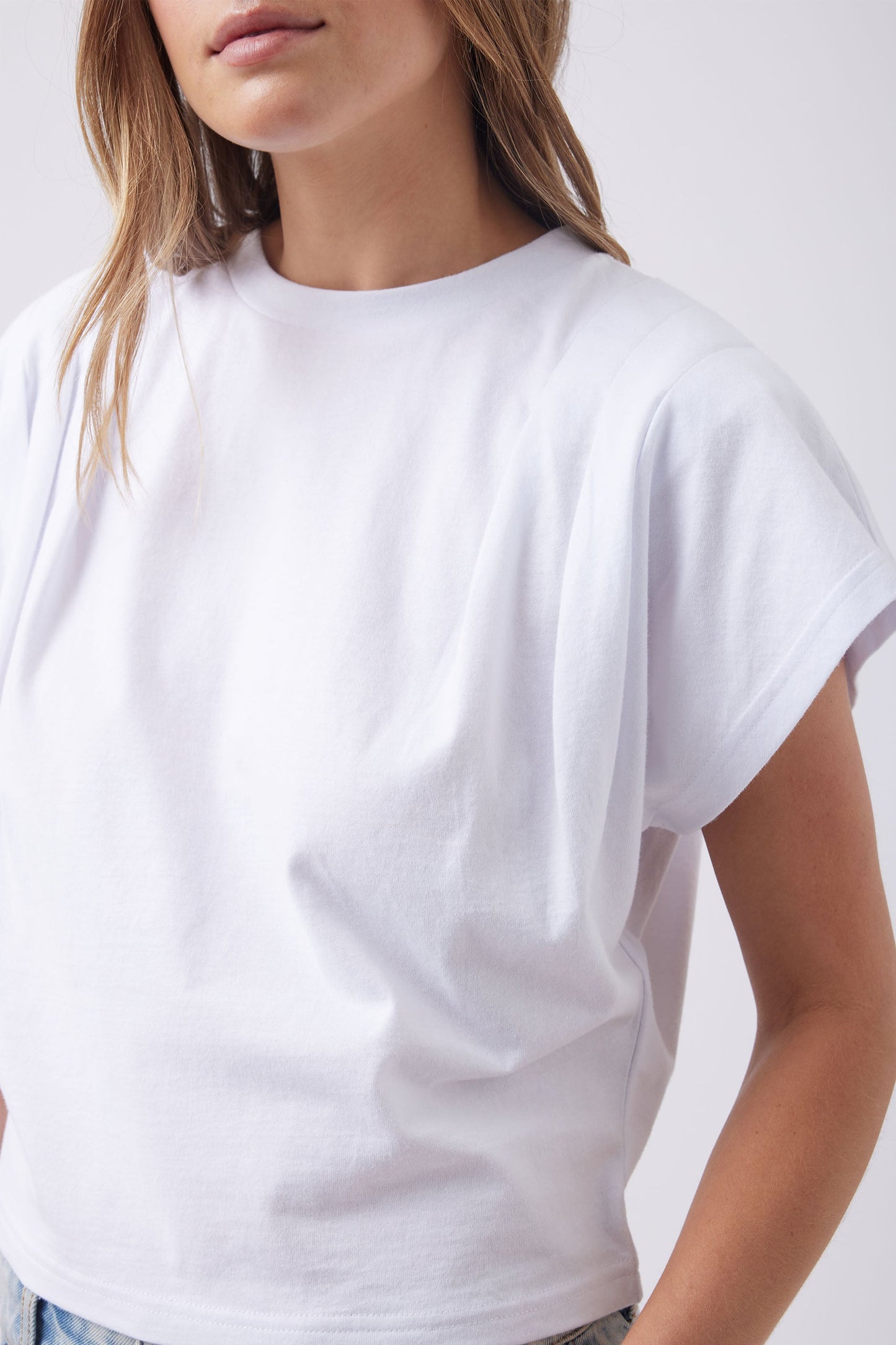 Amelia Pleat Detail Tee
