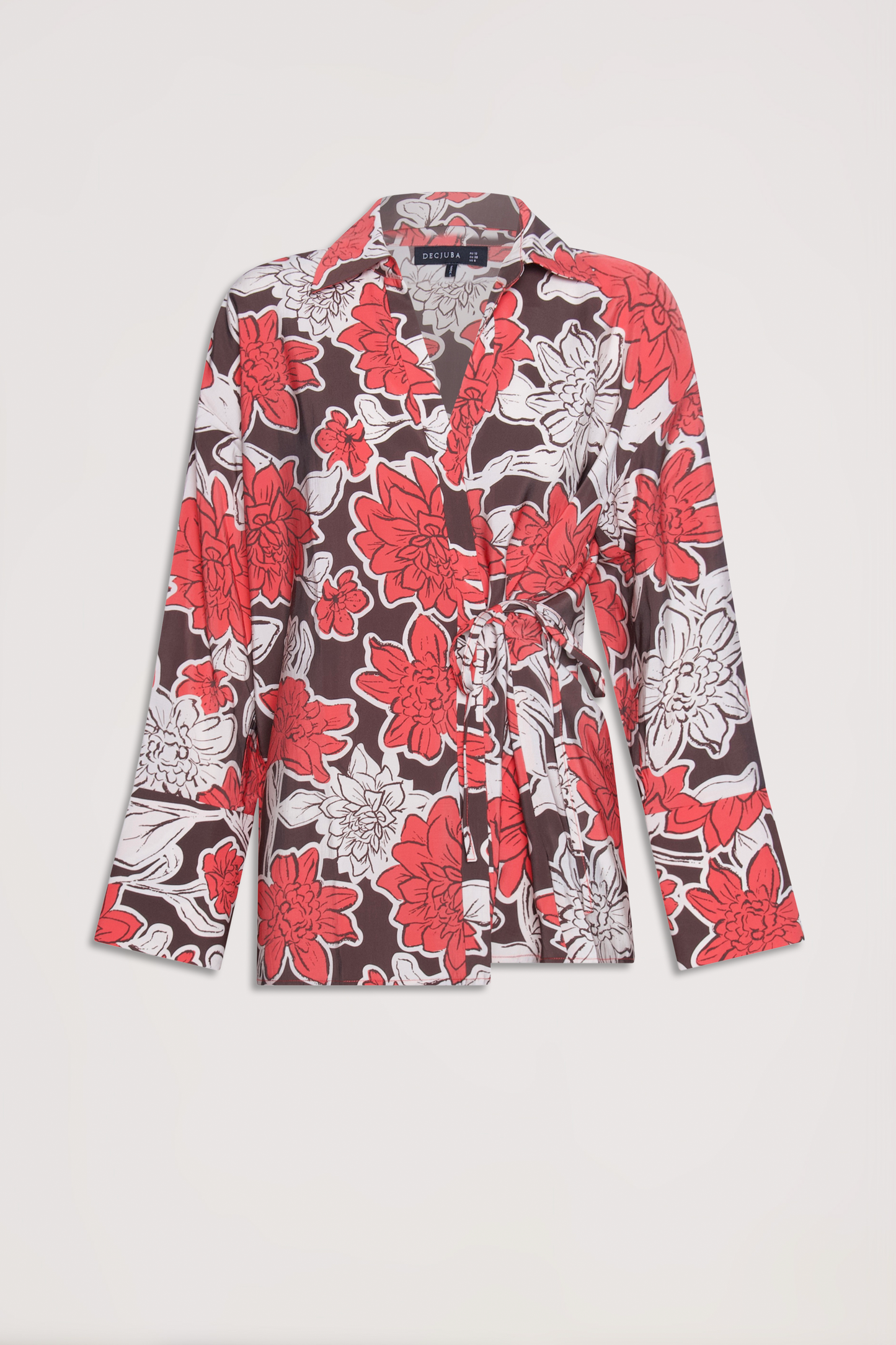 Simone Textured Tie Shirt