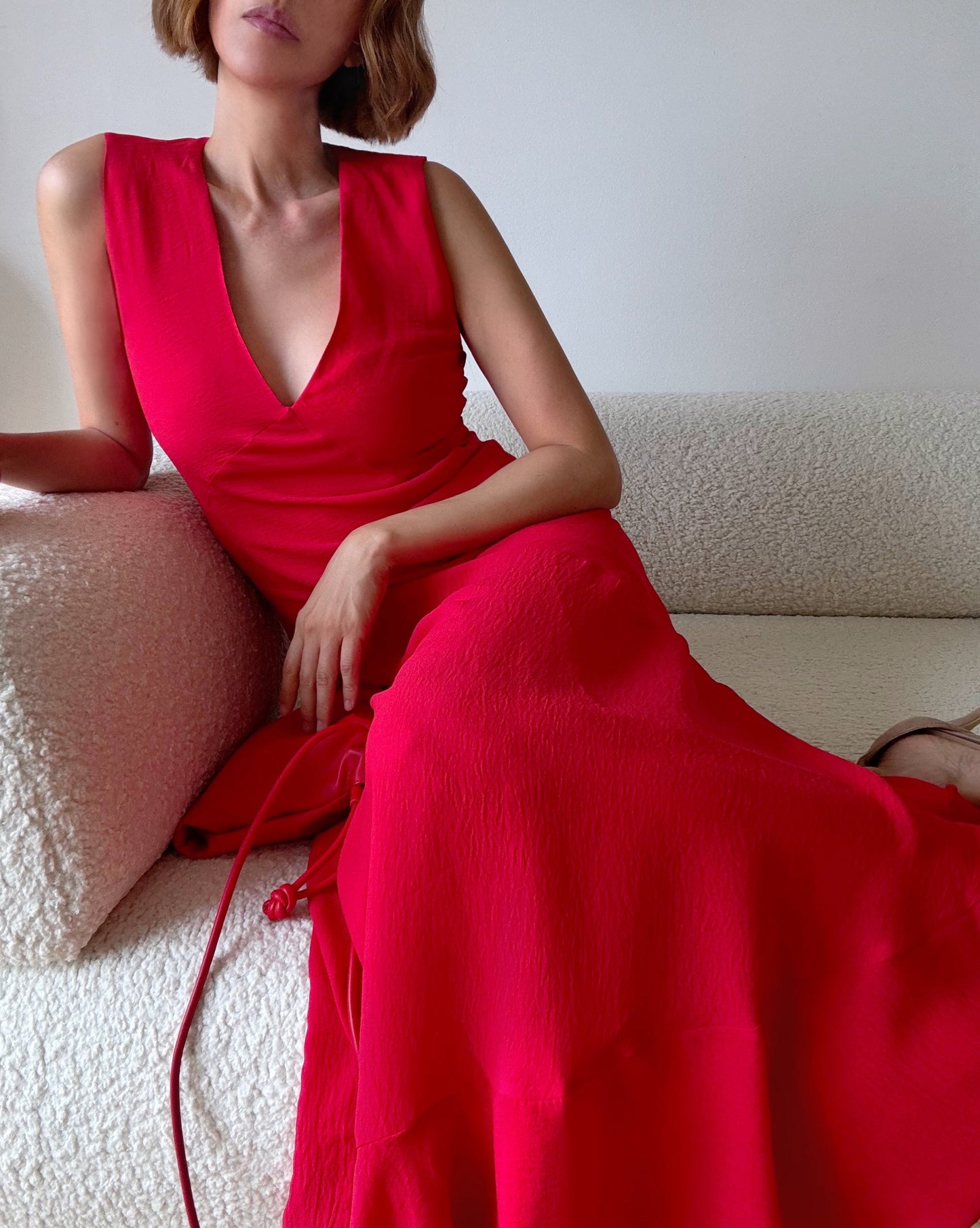 Renee Seam Detail Midi Dress