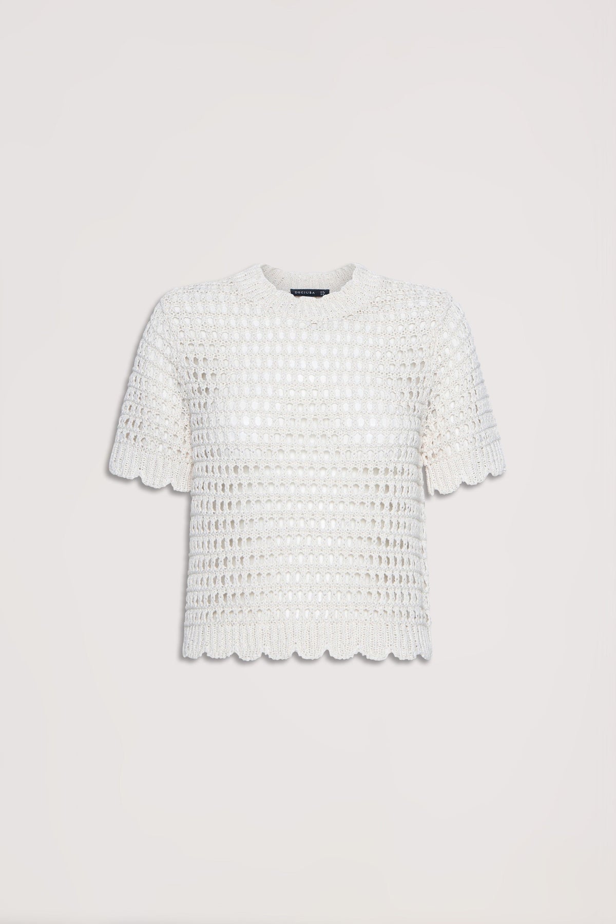 Jaclyn Crochet Knit Tee