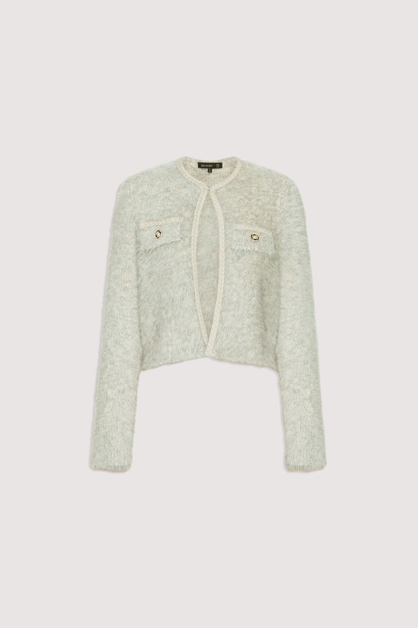 Celia Cropped Fluffy Cardigan